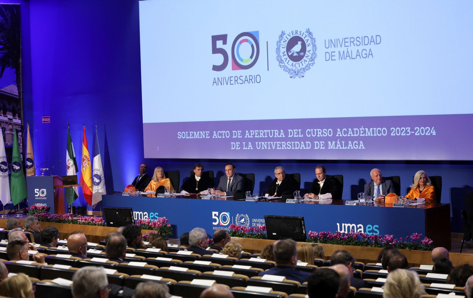 Apertura oficial del curso en la Universidad de Málaga en imágenes