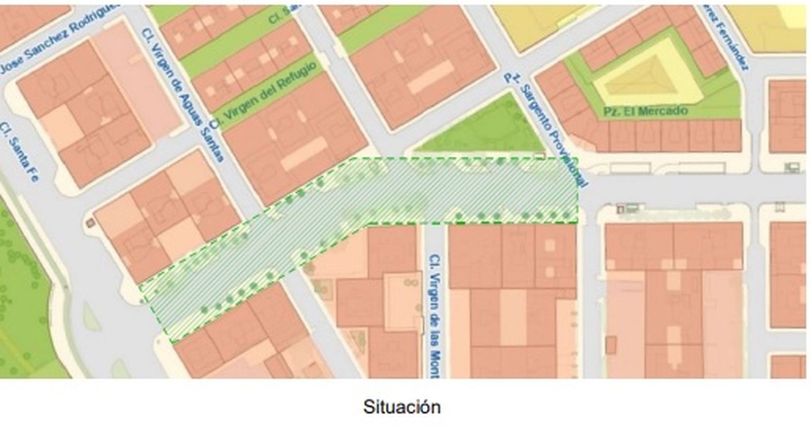 Localización del subsuelo para el parking de Virgen de Luján