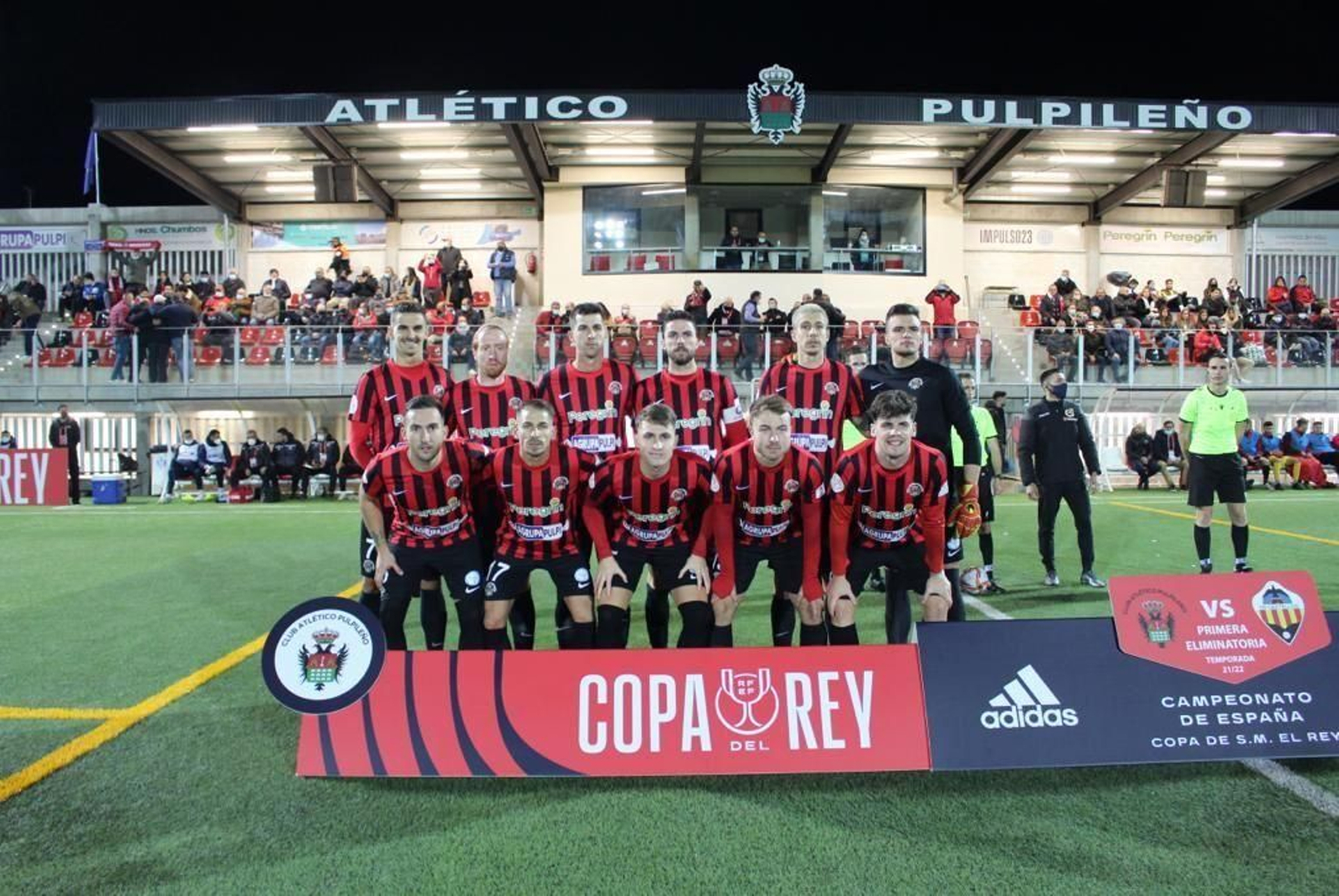 Once pulpileño ante el Castellón.