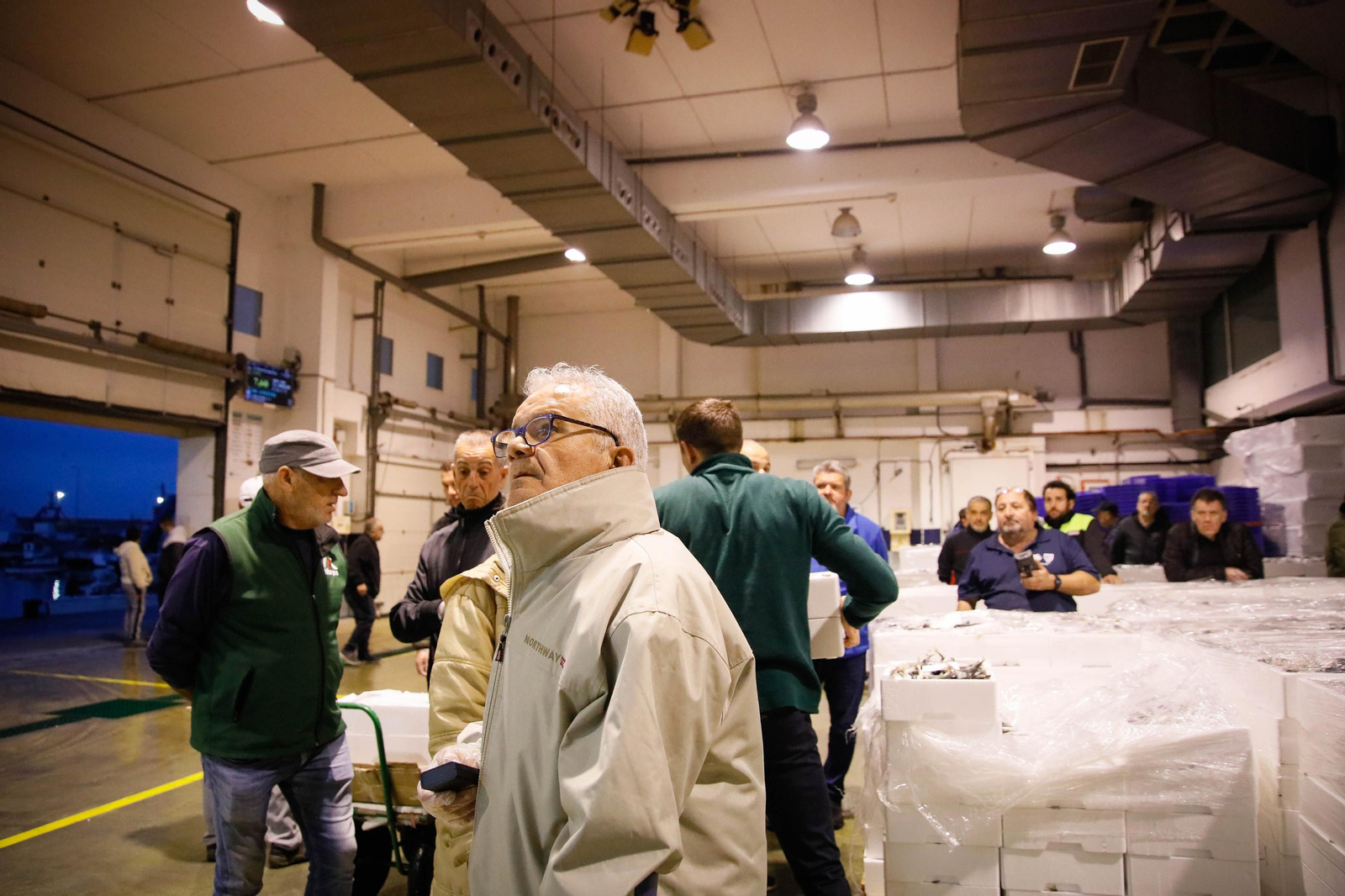 Te contamos en imágenes como ha sido la descarga de las traiñas en la lonja de Almería