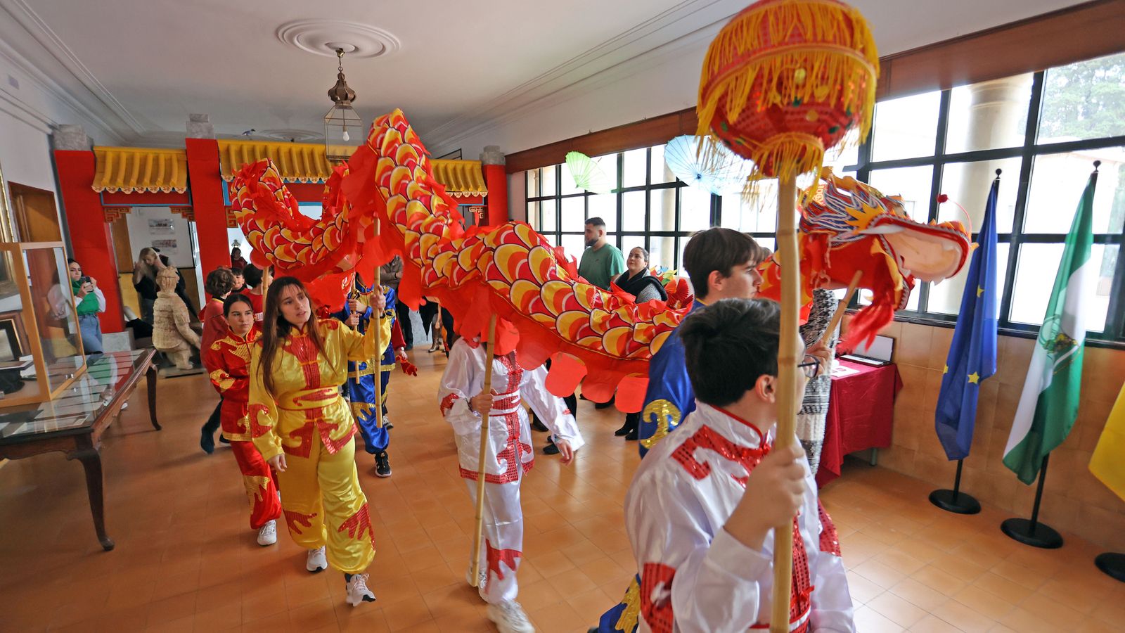 Celebración del Año Nuevo Chino en el IES Coloma de Jerez