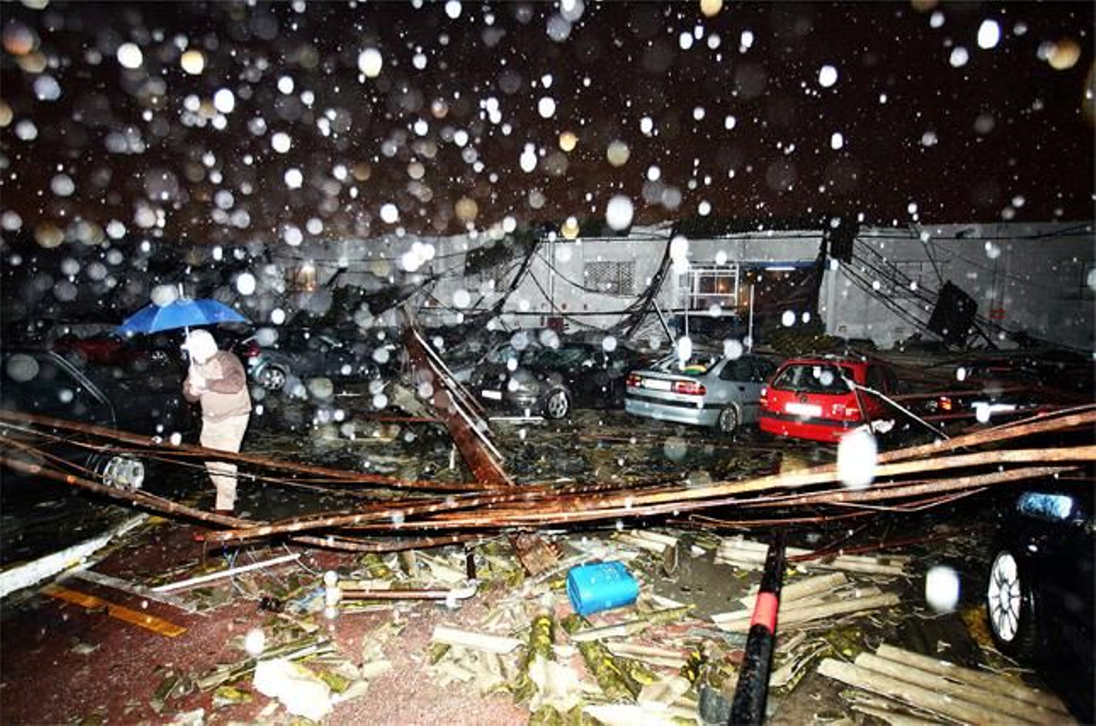 Las fotos del tornado de San Andrés en Málaga en 2009