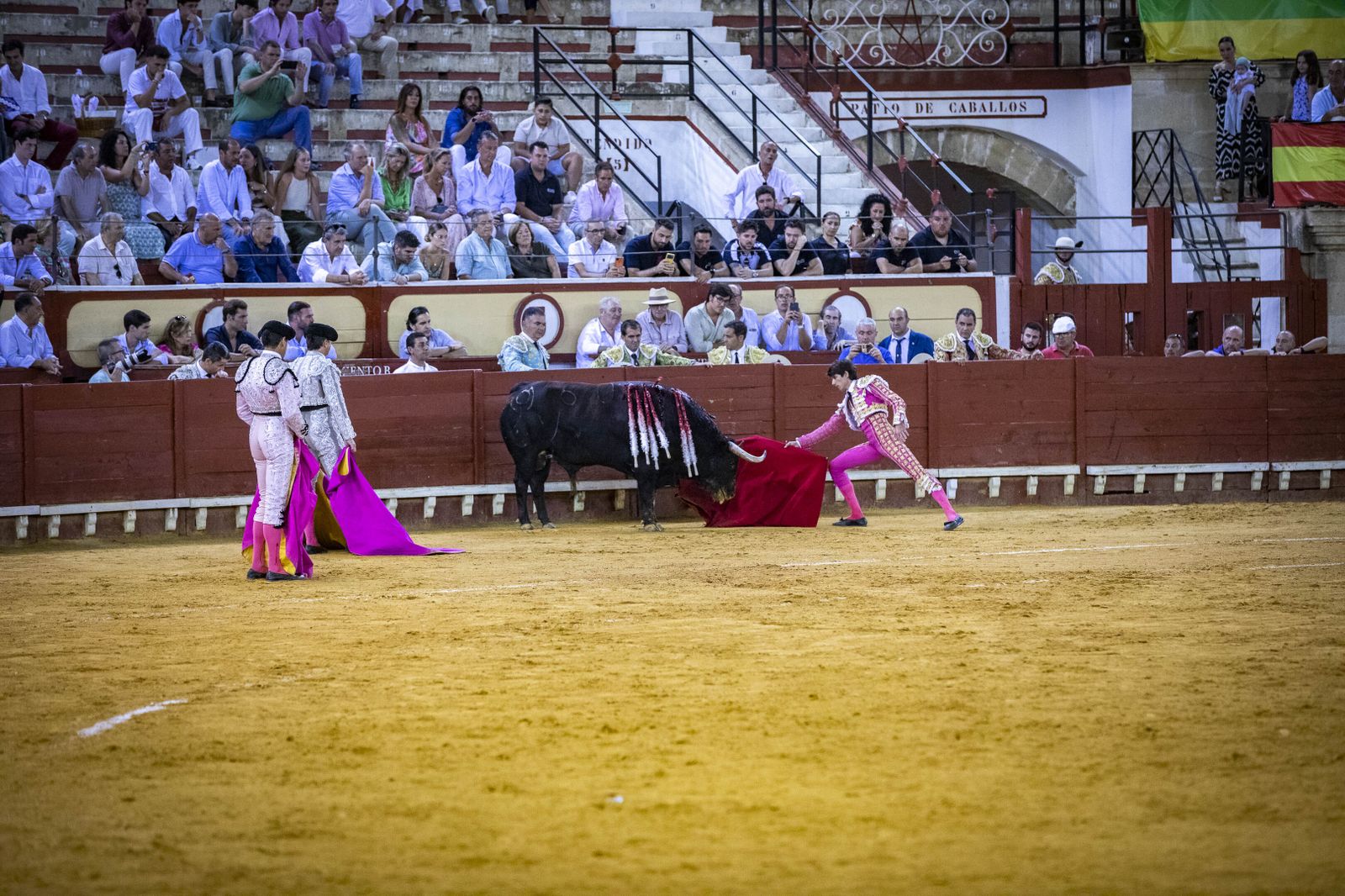 Diego Urdiales, Sebastián Castella y Daniel Luque, en la plaza de toros de El Puerto