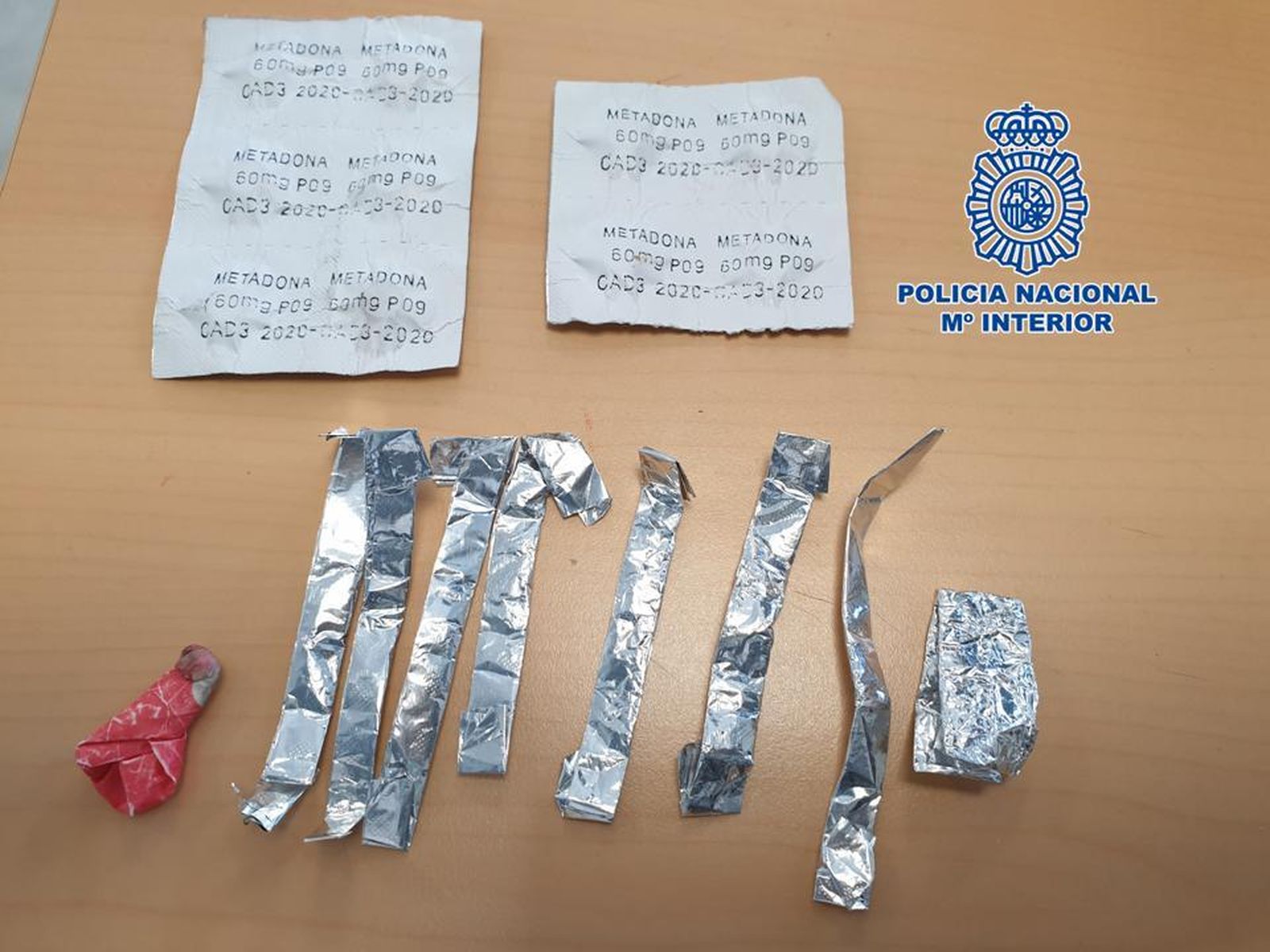 La droga incautada durante el servicio solicitado al taxista en la Costa de Granada.