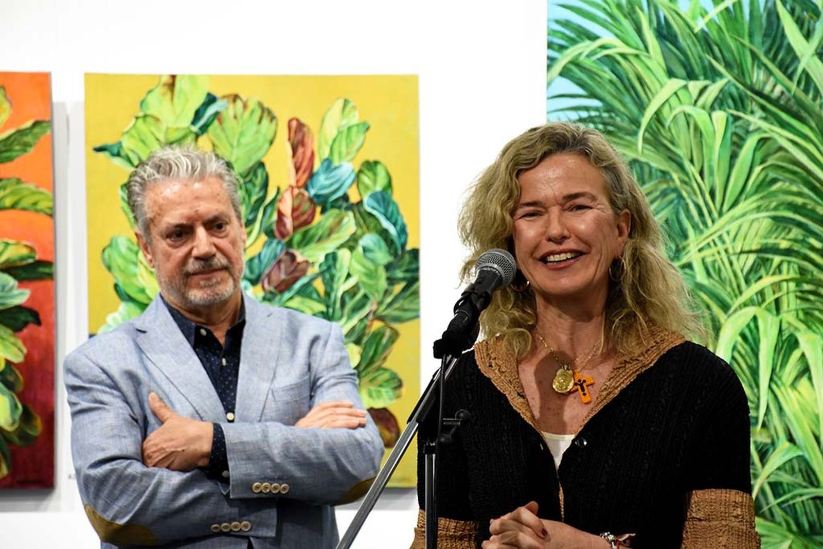 Inauguración exposición 'Naturaleza' del pintor ayamontino Juan Fernández.