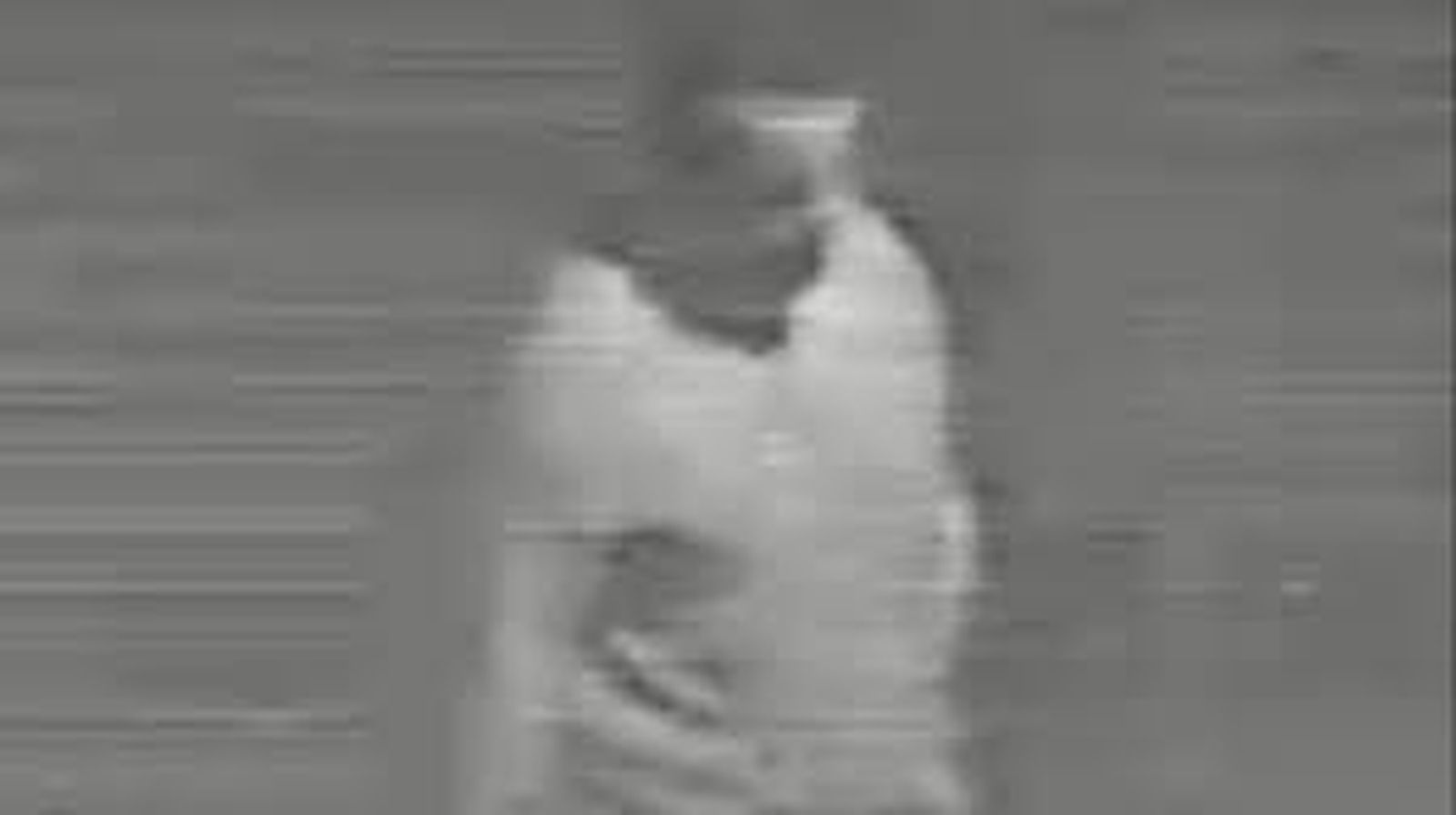 El pirómano fue captado por cámaras de seguridad.