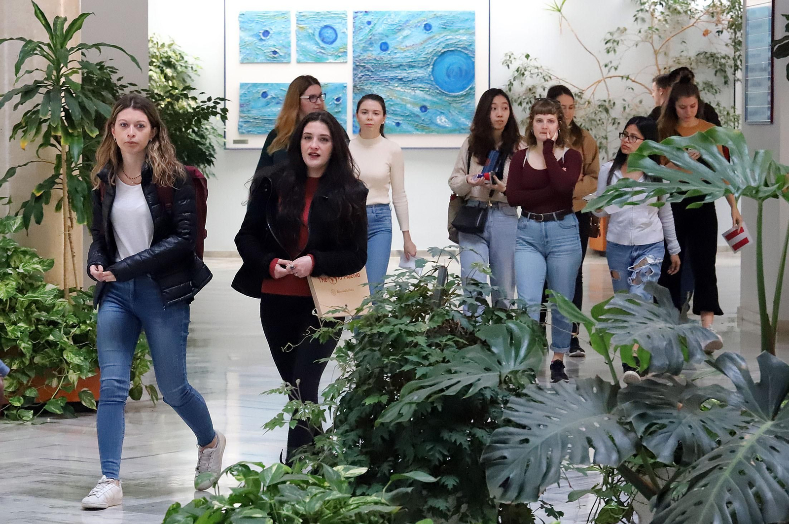 Imágenes de la llegada de erasmus a la Universidad de Huelva