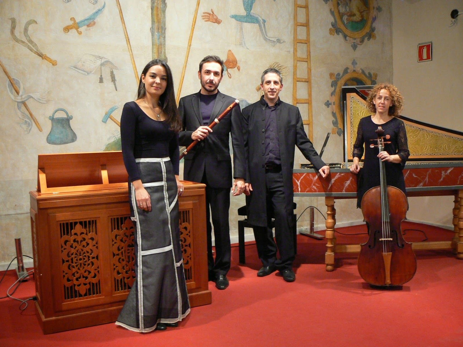 El cuarteto Alla Vera Spagnola.