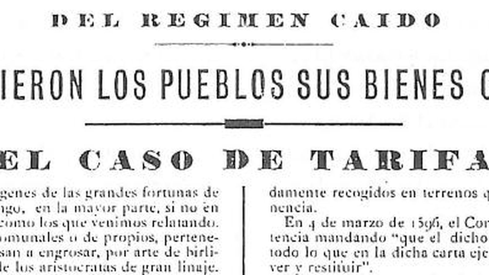 Panfleto publicado por el ayuntamiento tarifeño durante la II República.