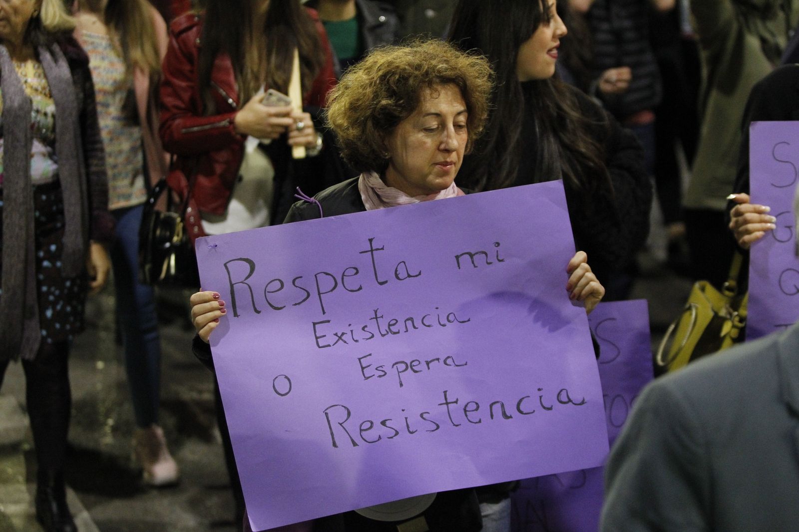 Fotogalería manifestación Día Internacional de la Mujer en Almería