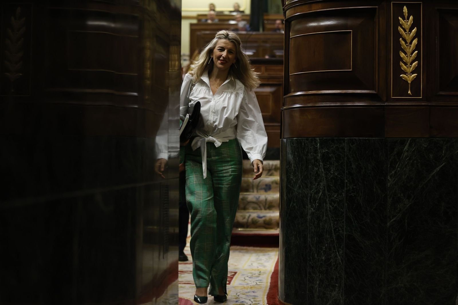 Yolanda Díaz, en el Congreso.