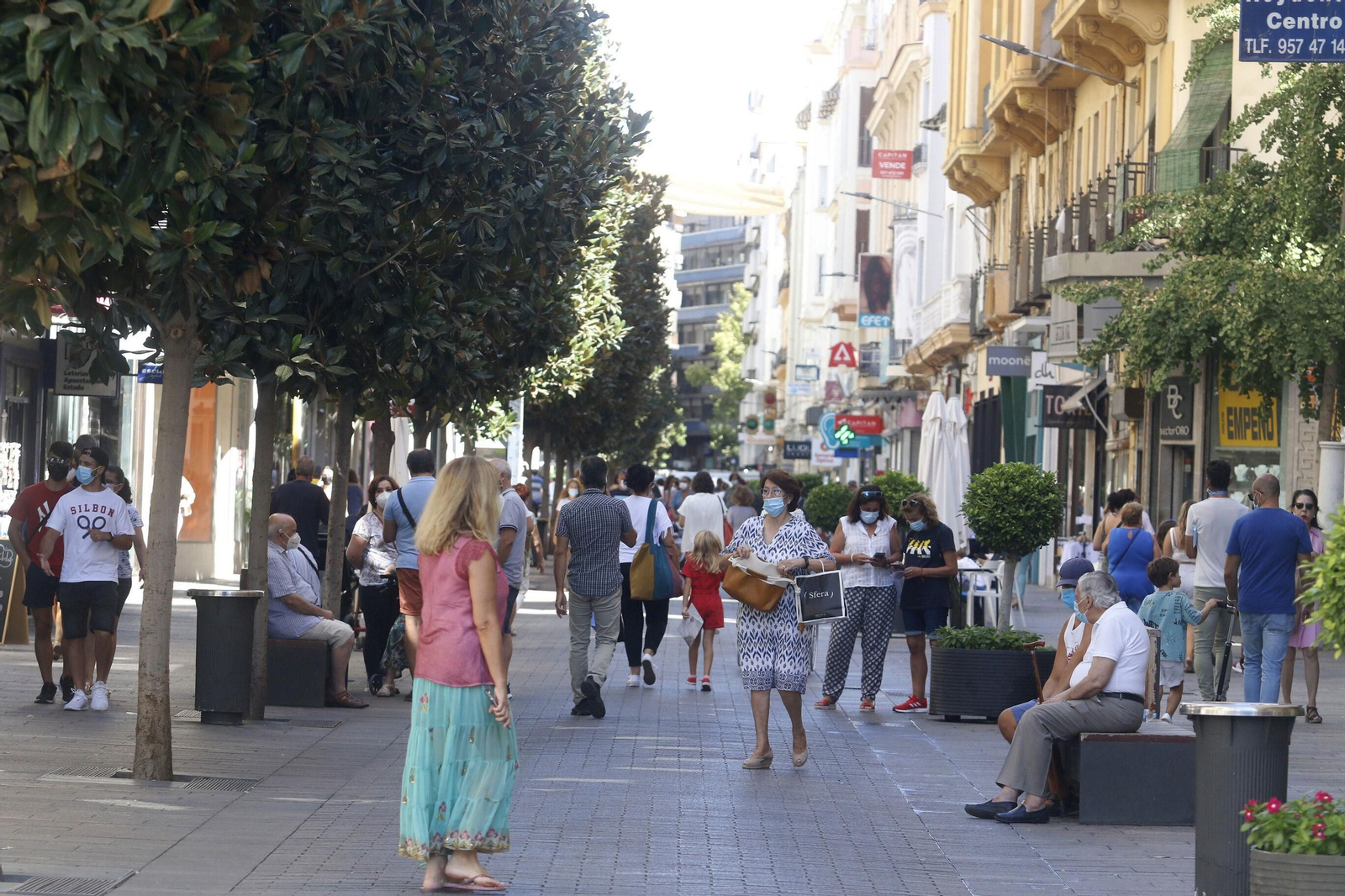 Ambiente en el centro de Córdoba.