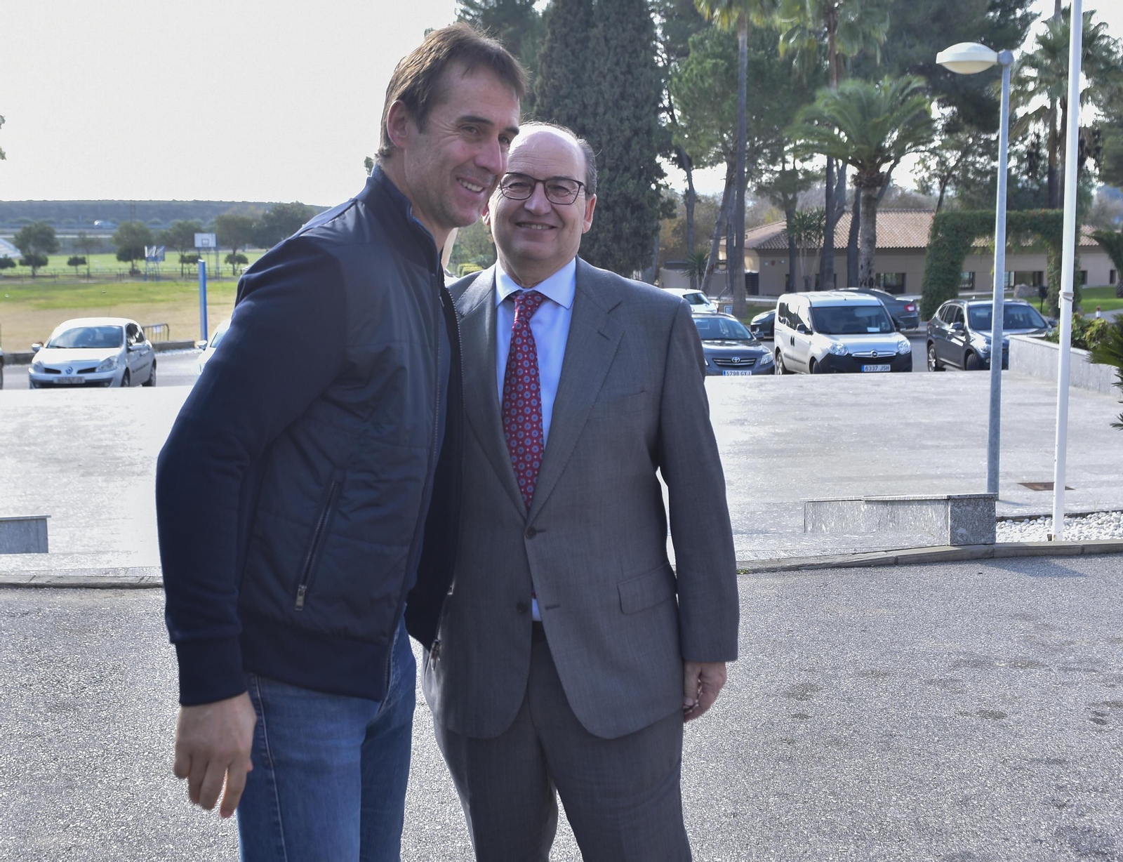 Lopetegui y Castro, en un acto conjunto en la presente temporada.