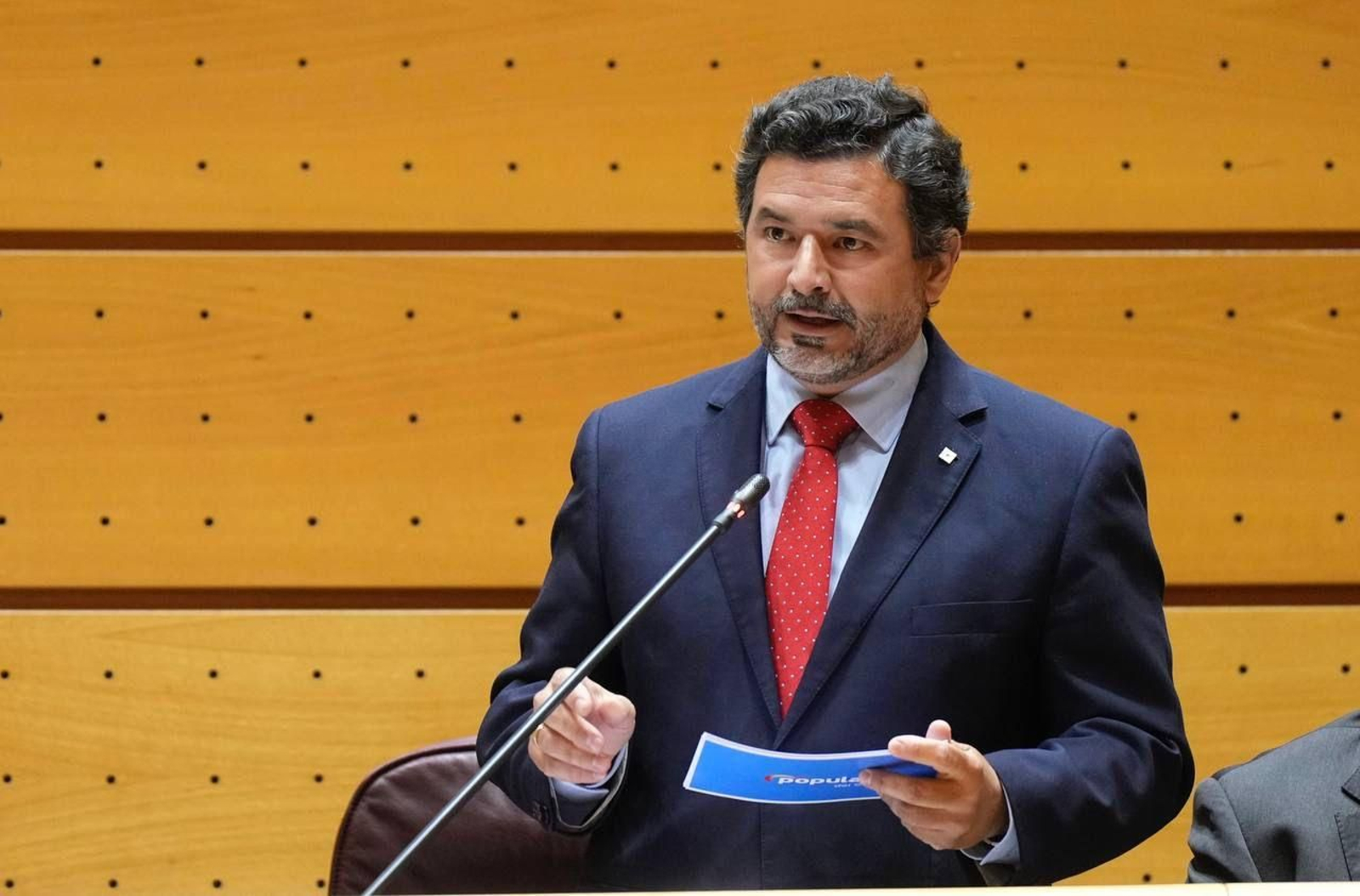 José Enrique Sánchez, en una intervención durante su etapa en el Senado.