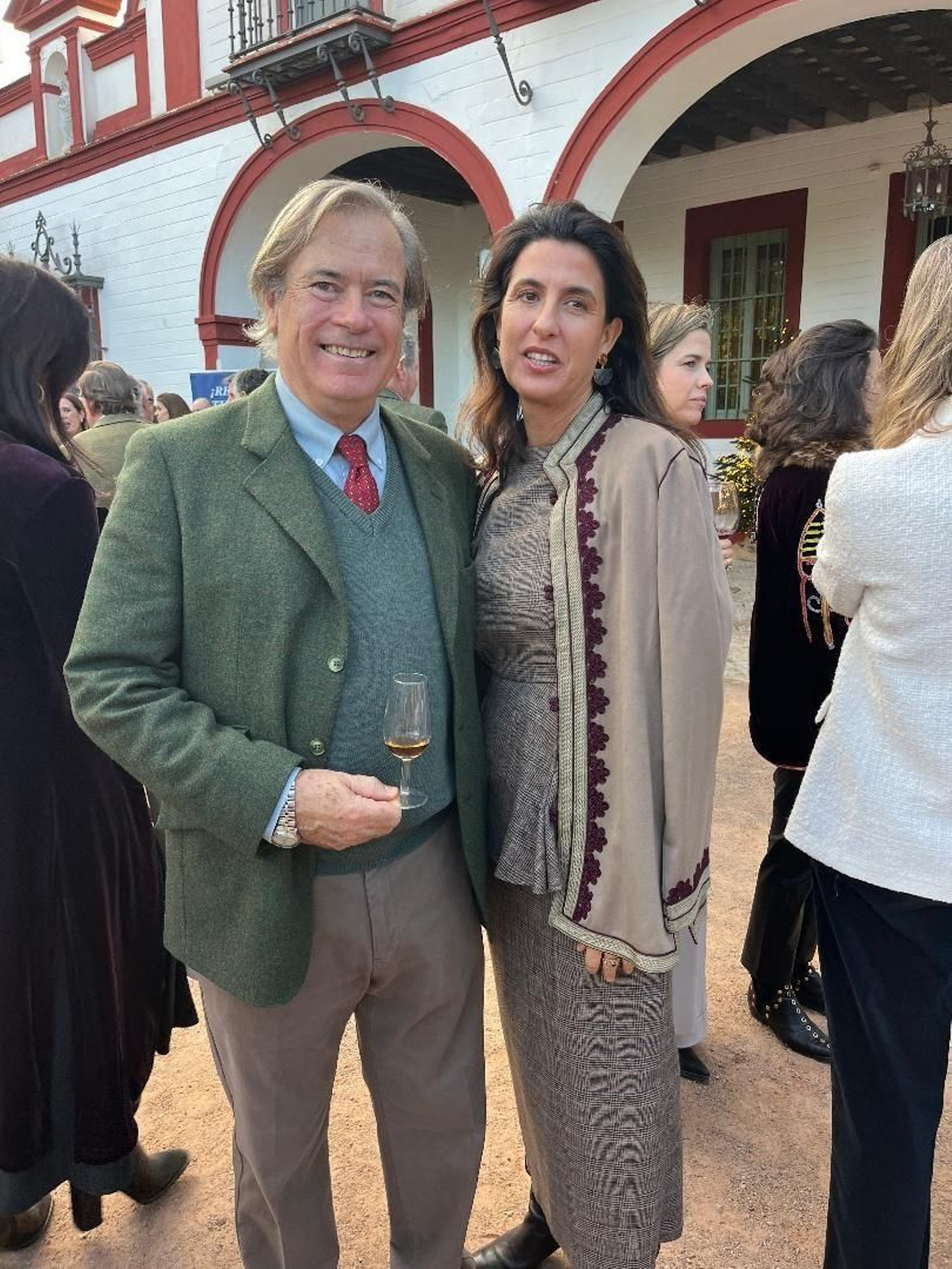 El marqués de Domecq con María Jesús Domecq. El marqués de Domecq con María Jesús Domecq.