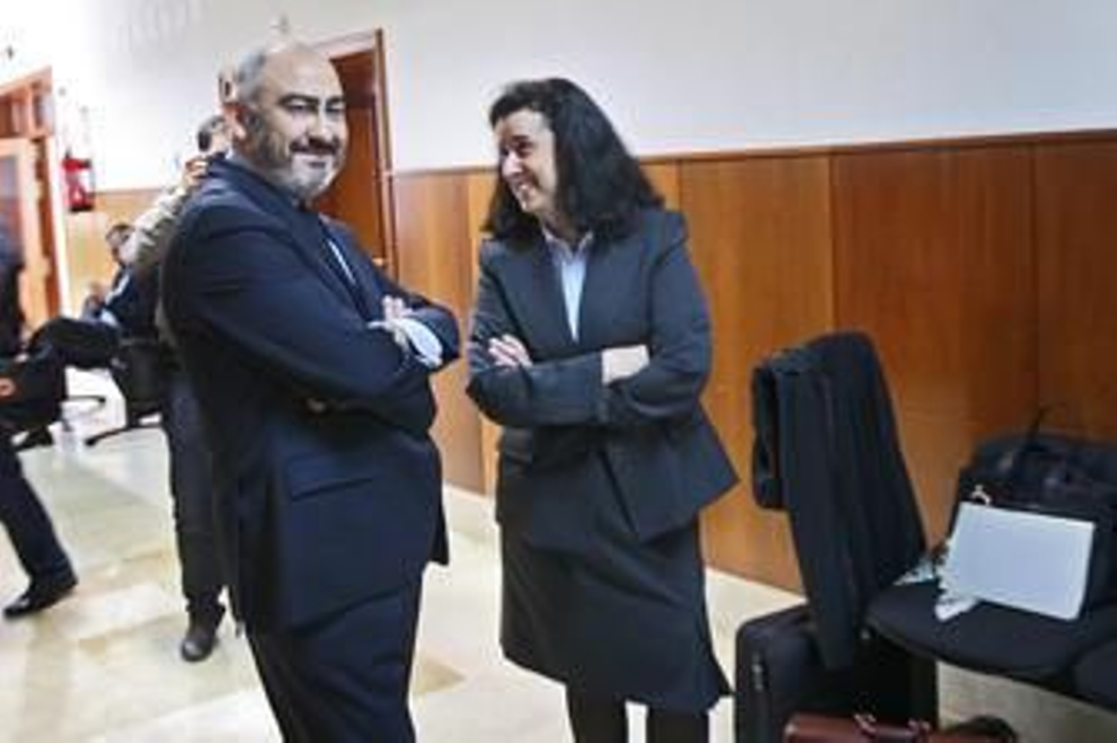 Manuel Rodríguez de Castro sonríe poco antes de entrar en el juicio en la Audiencia Provincial. /Joaquín Pino