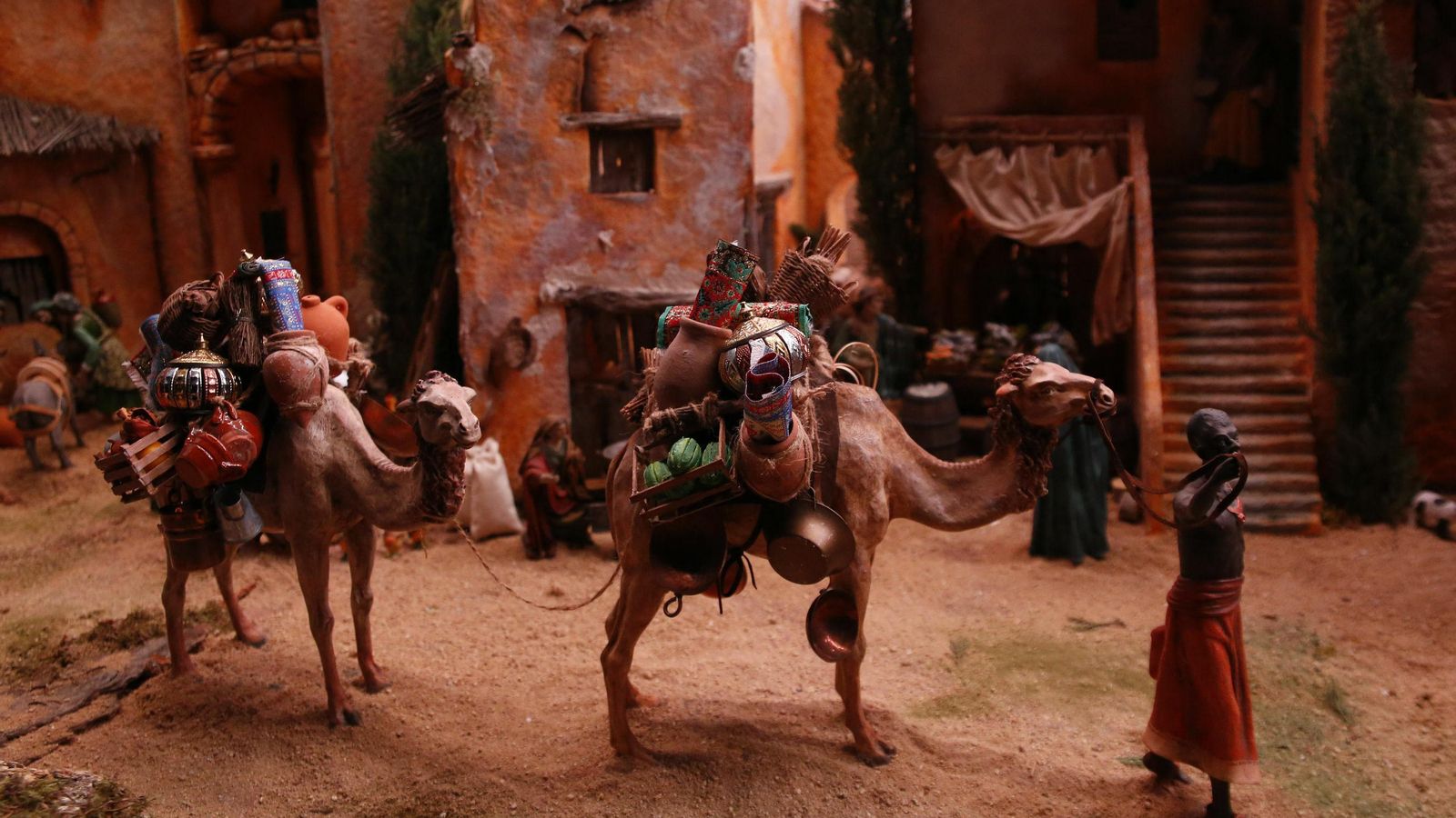 Camellos en el Ayuntamiento.