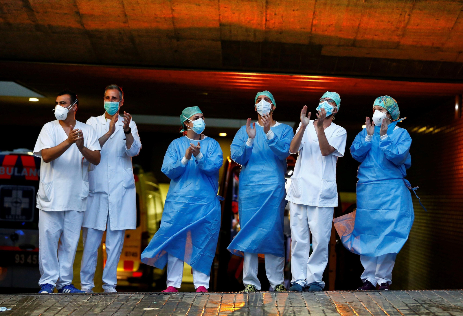 Personal médico del Hospital Sant Pau de Barcelona