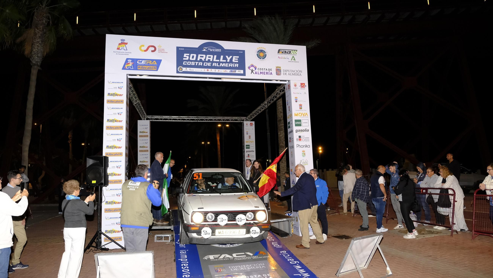 La salida de la 50 edición del Rallye Costa de Almería, en imágenes