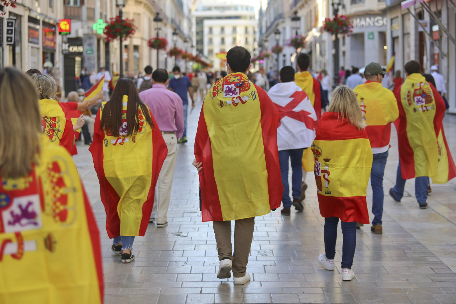 Las fotos de la cacerolada en Málaga contra el Gobierno por el coronavirus