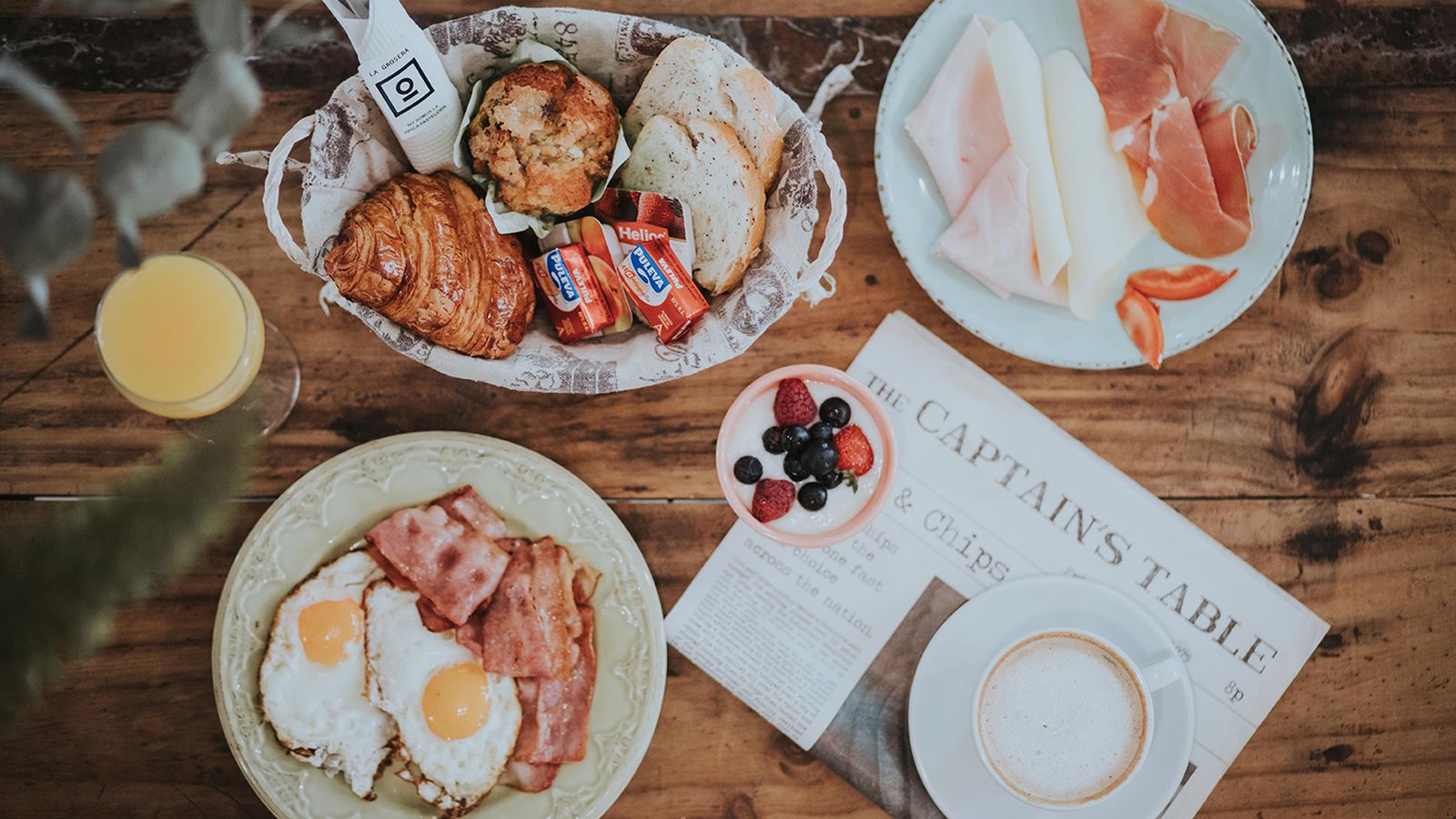 Detalle del brunch que se sirve en La Grosera.