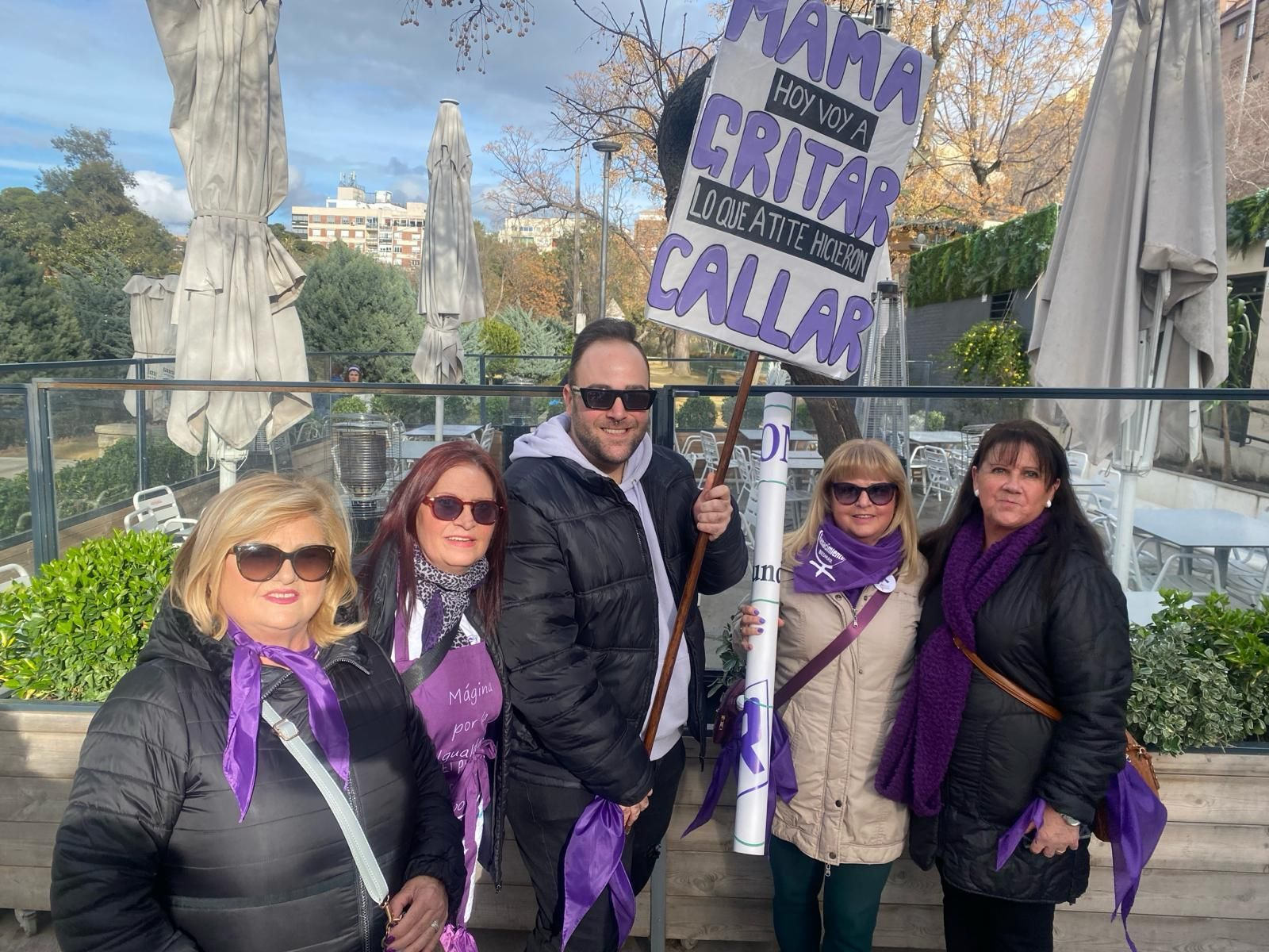 Manifestación del Día Internacional de la Mujer en Jaén.