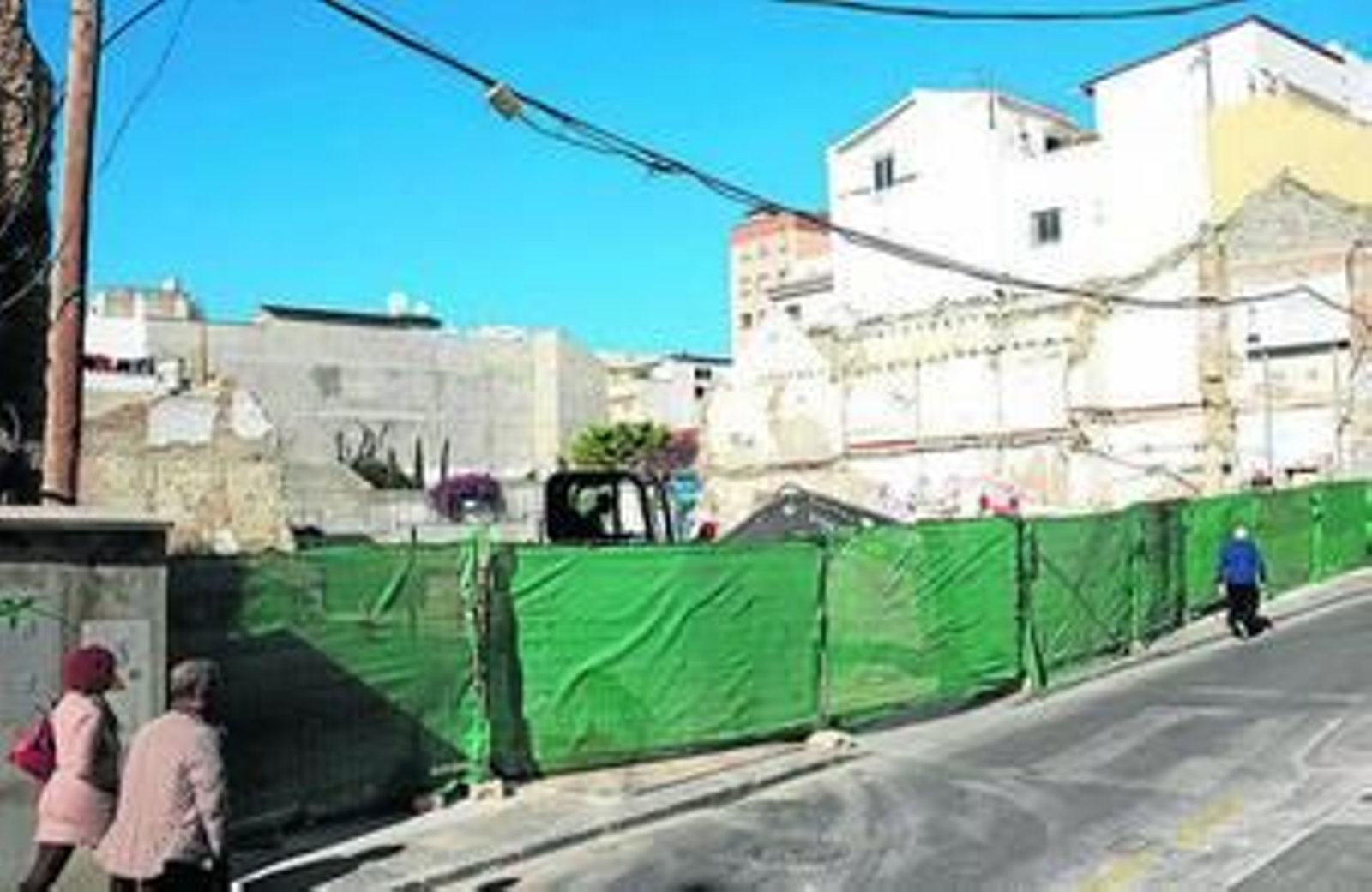 Solar de la calle Dos Aceras donde estaban los hornos.