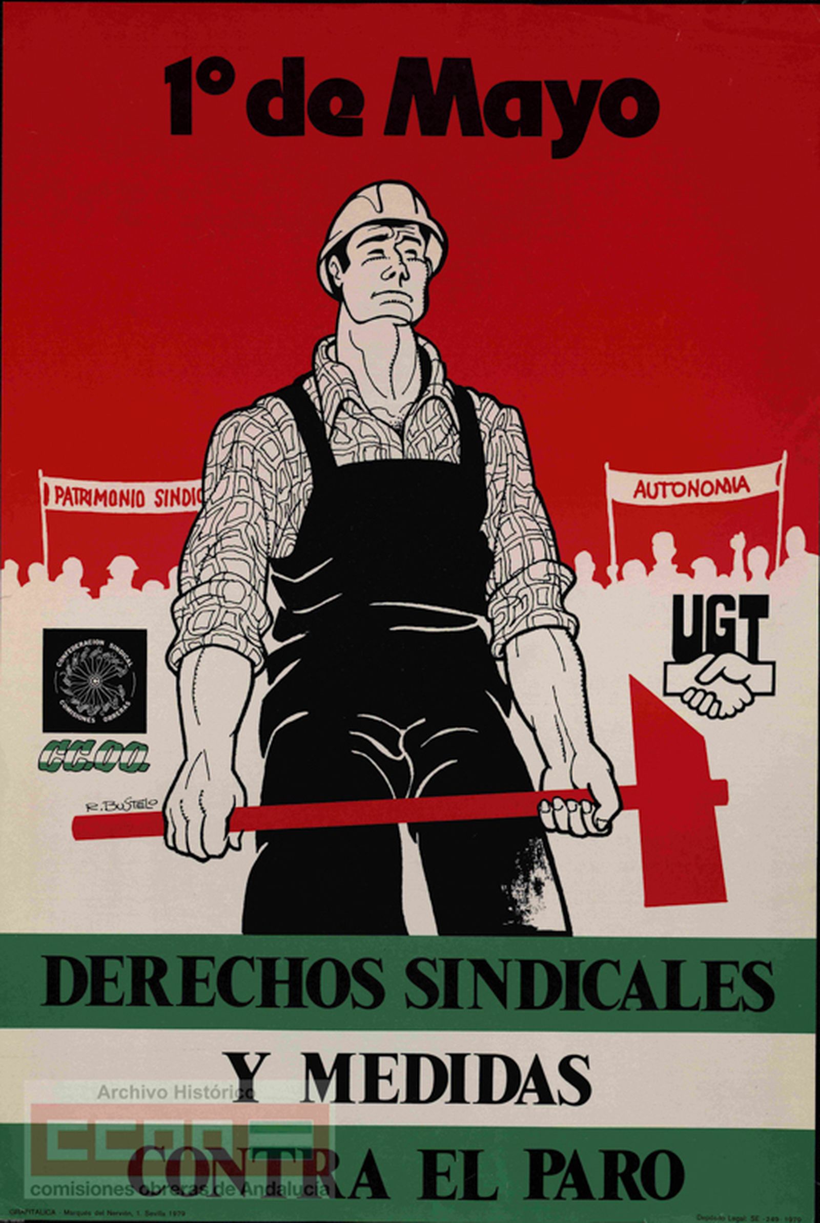 La cartelería del 1 de Mayo en Andalucía