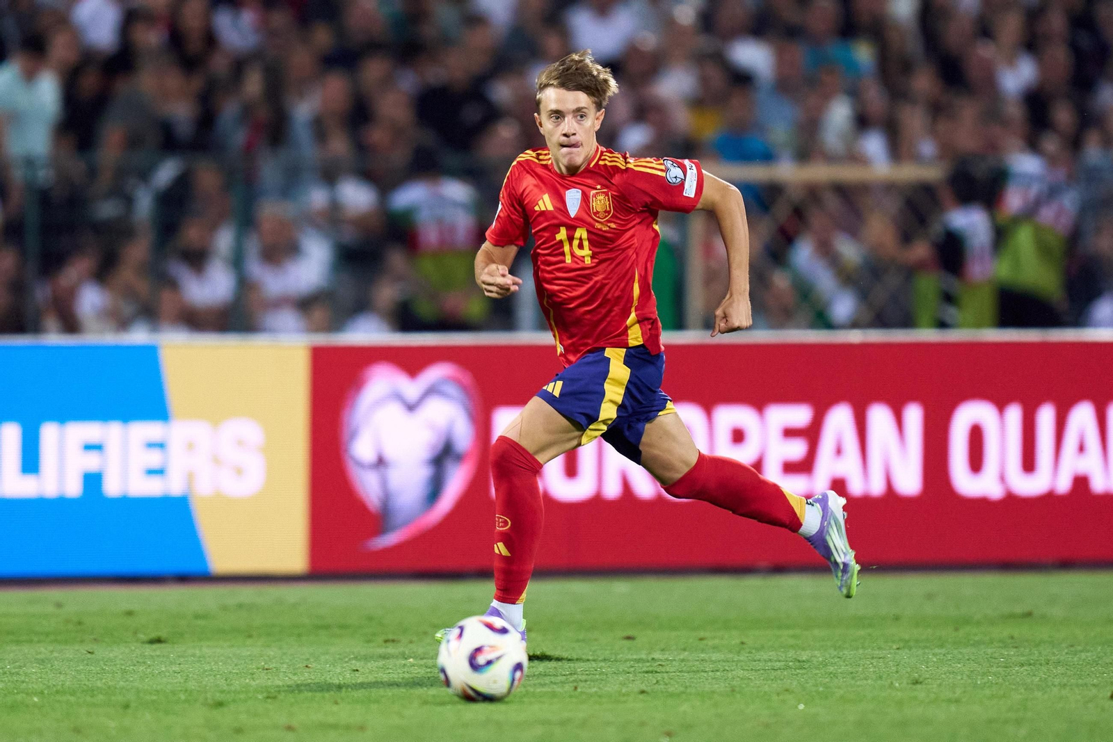 Jesús Rodríguez en su debut con la selección española