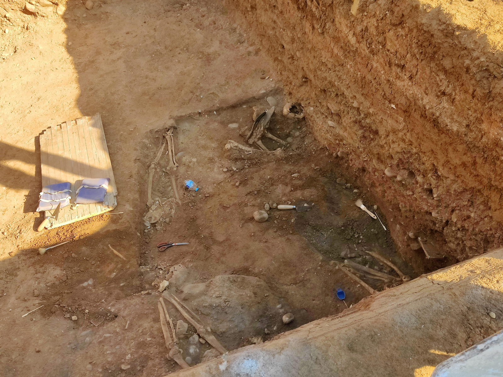 Una de las fosas del cementerio de la Salud.