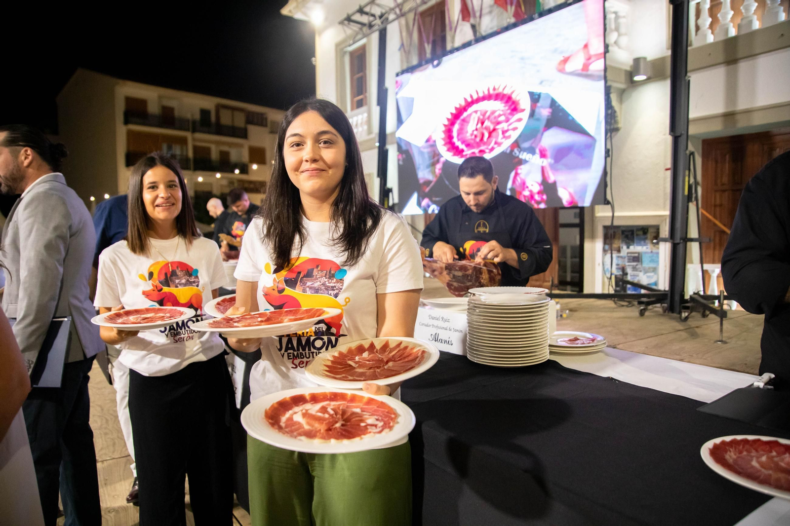 Concurso de cortadores de jamón en Serón, en imágenes