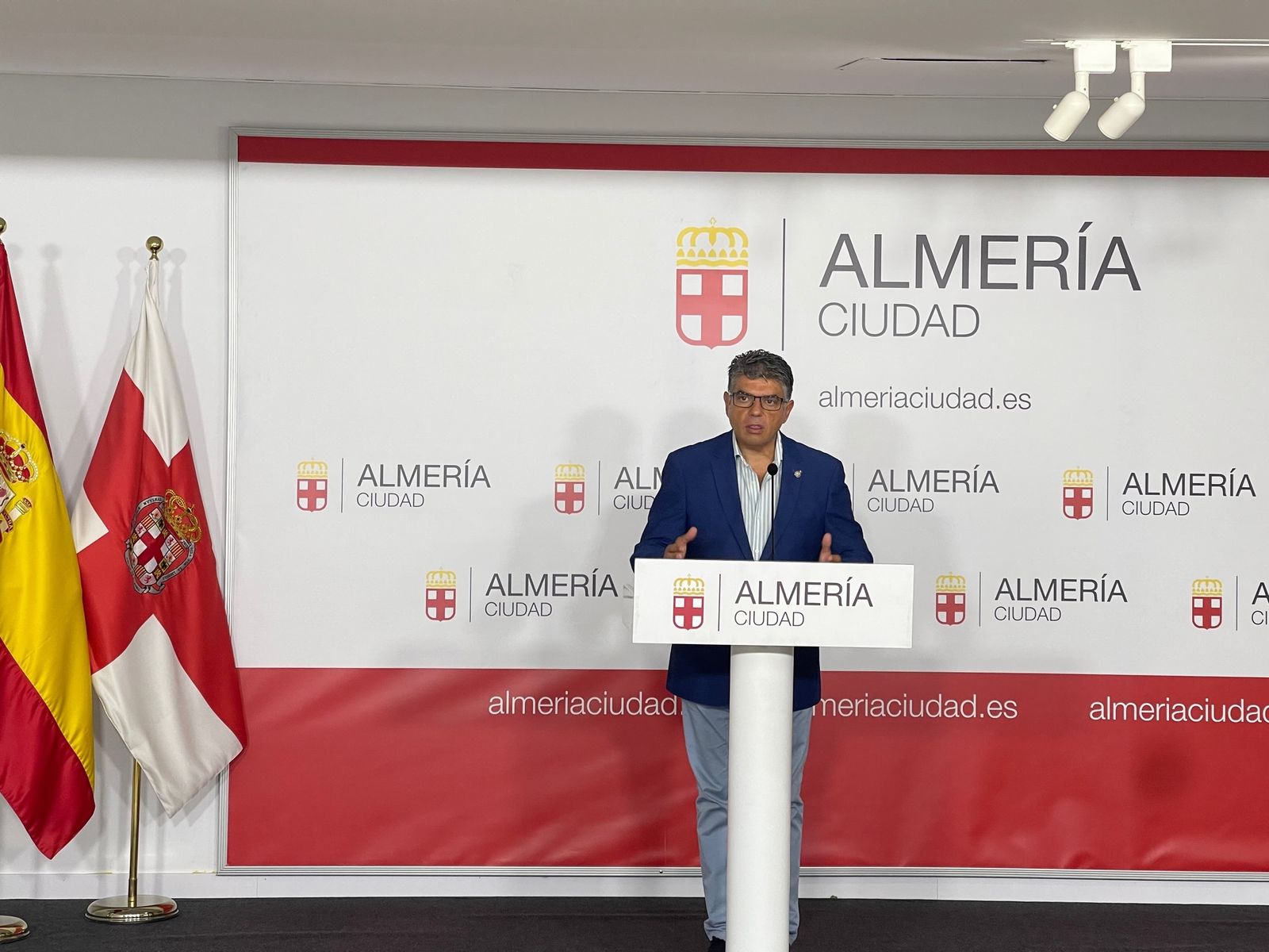 Miguel Cazorla, en la rueda de prensa ofrecida para hacer el balance de Feria