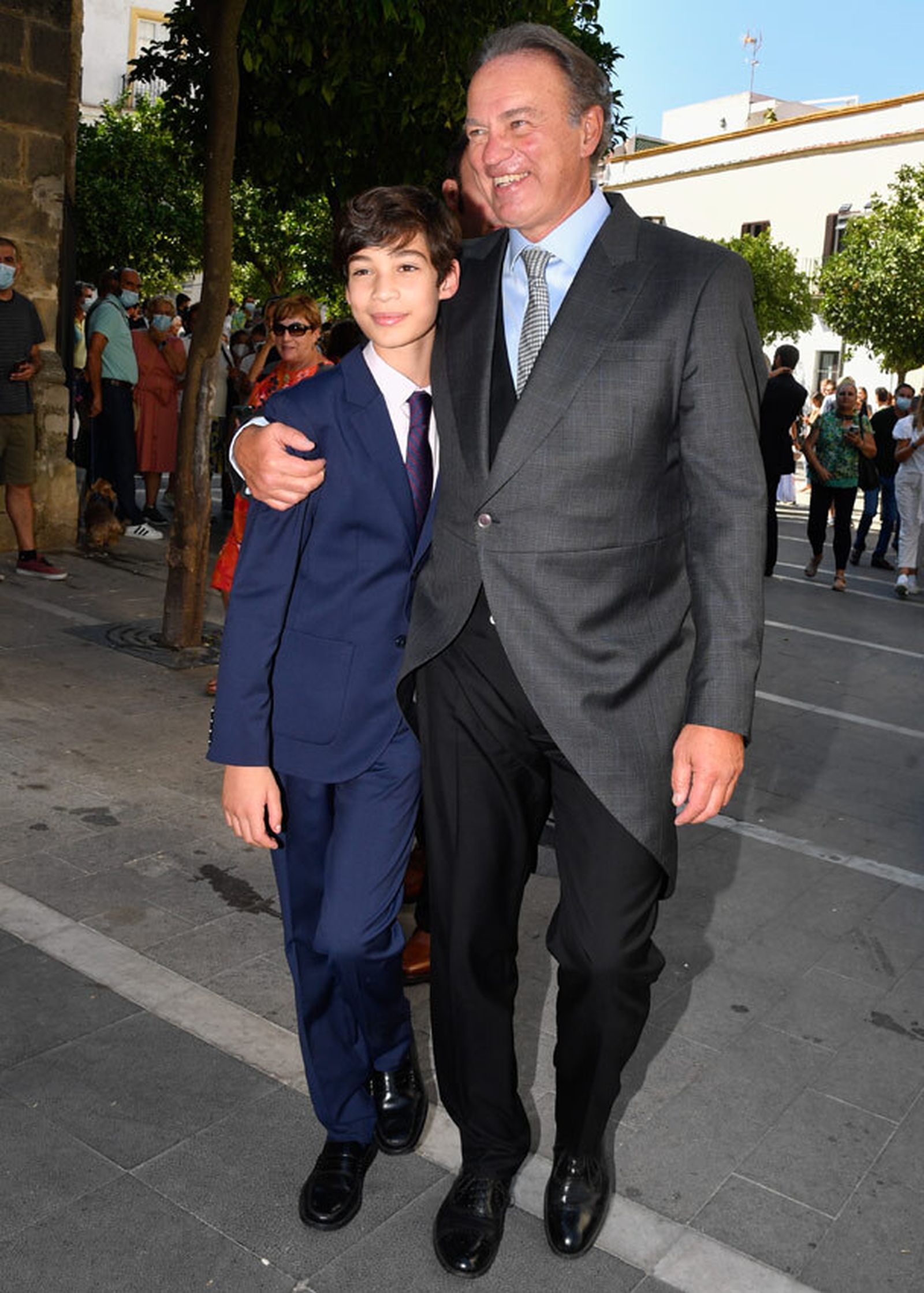 Bertín, con su hijo Carlos.