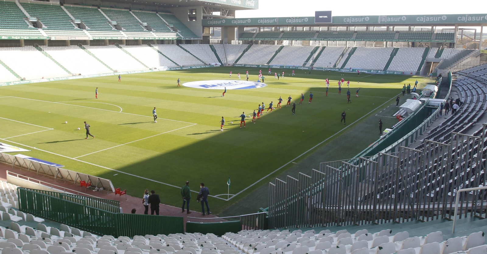 Una panorámica del estadio El Arcángel.