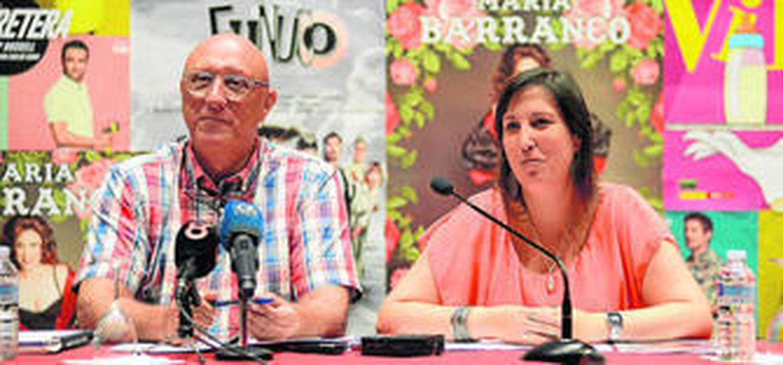 Los actores Pepón Nieto y Anabel Alonso, en una escena de 'El eunuco'. María Barranco cerrará la XXIV edición con un texto de Fernando Quiñones. 'Al final de la carretera' ya se representó en el Gran Teatro Falla con otro elenco.