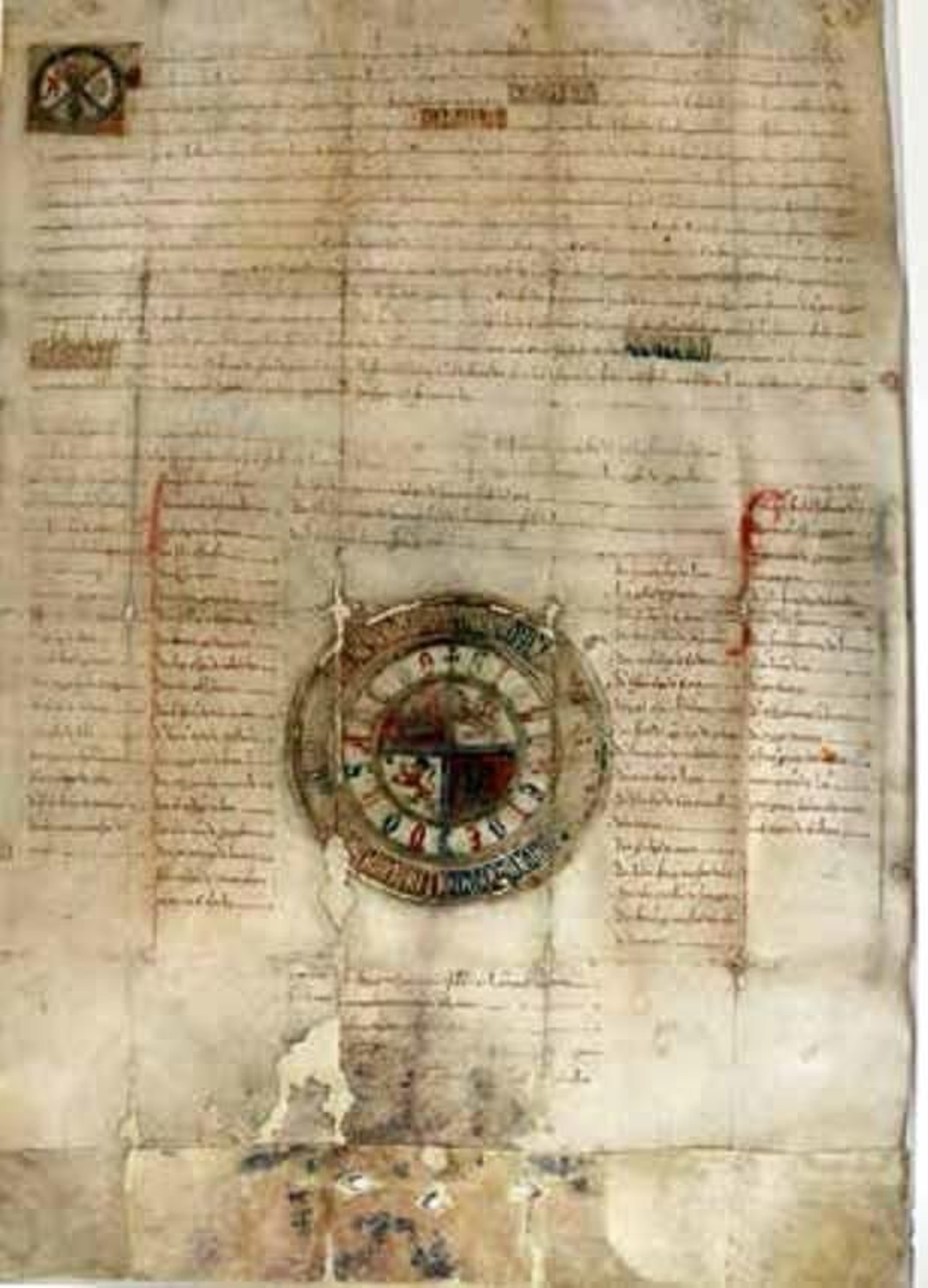 Privilegio rodado de Sancho IV de 1295. Privilegio rodado de Sancho IV de 1295.