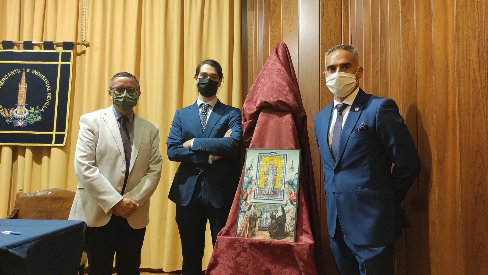 Presentación del cartel del 75 aniversario de la Hermandad de la Antigua.