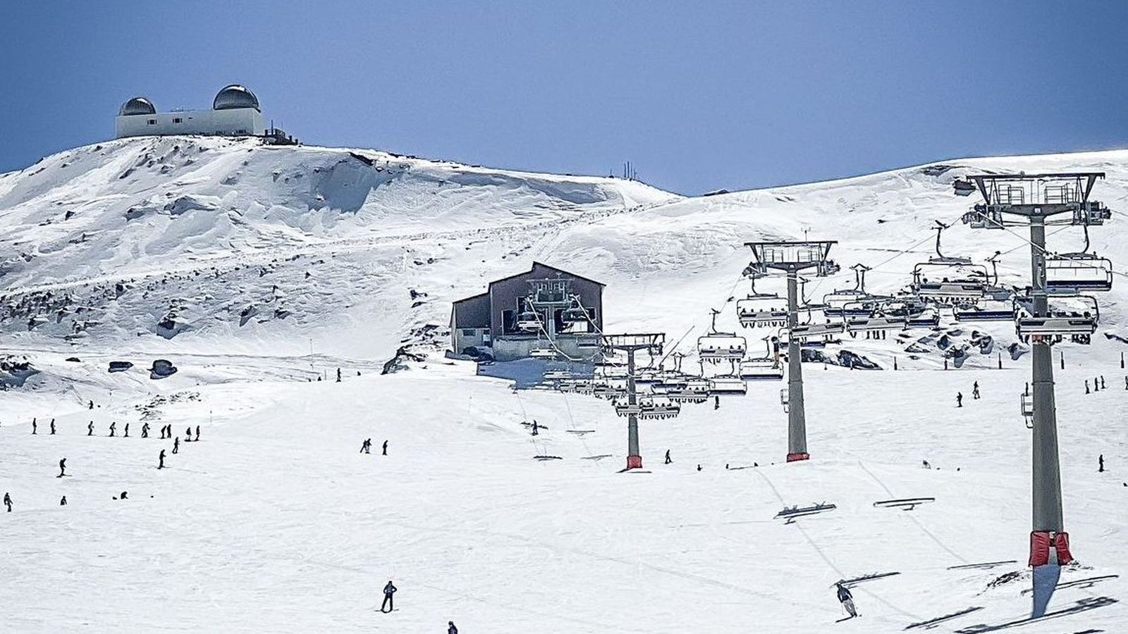 Vista de las pistas de Sierra Nevada