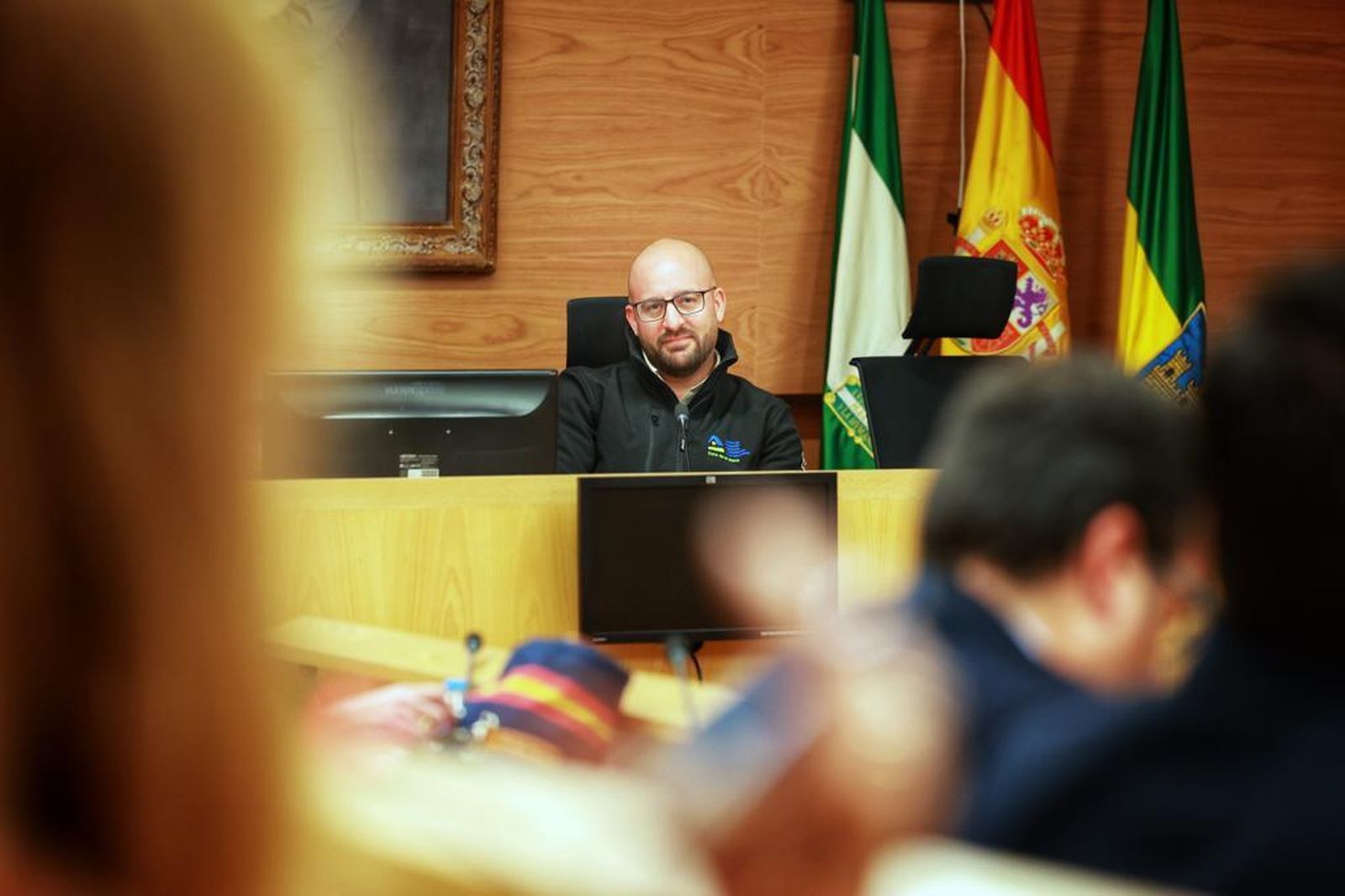 El alcalde y presidente del PP portuense, Germán Beardo, el miércoles en el pleno municipal.