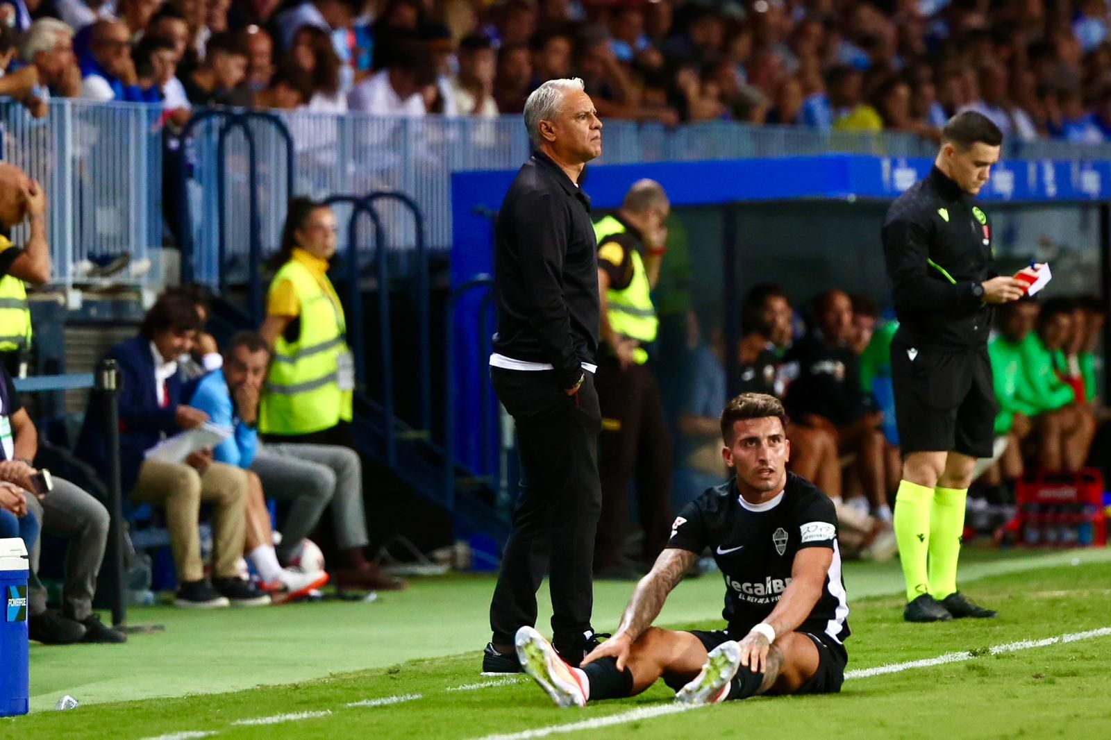 El Málaga CF - Elche, en fotos