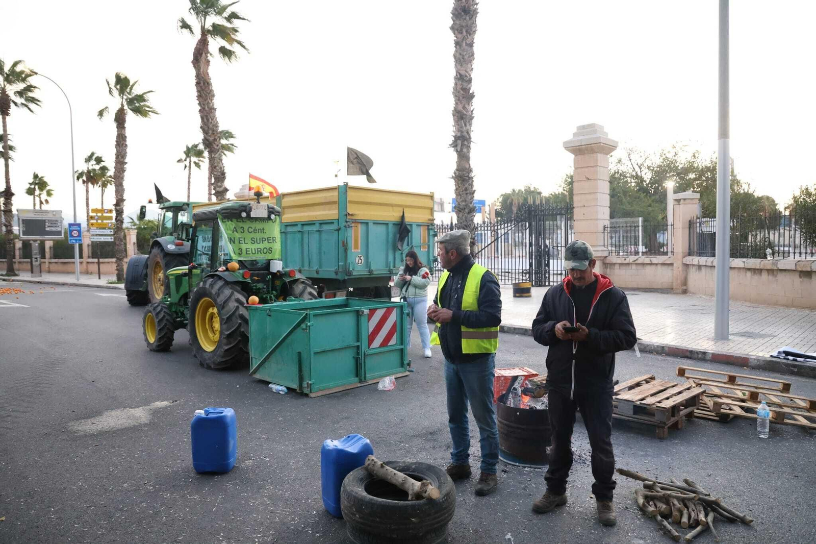 Las fotos de la segunda jornada de protesta de los agricultores de Málaga Las fotos de la segunda jornada de protesta de los agricultores de Málaga