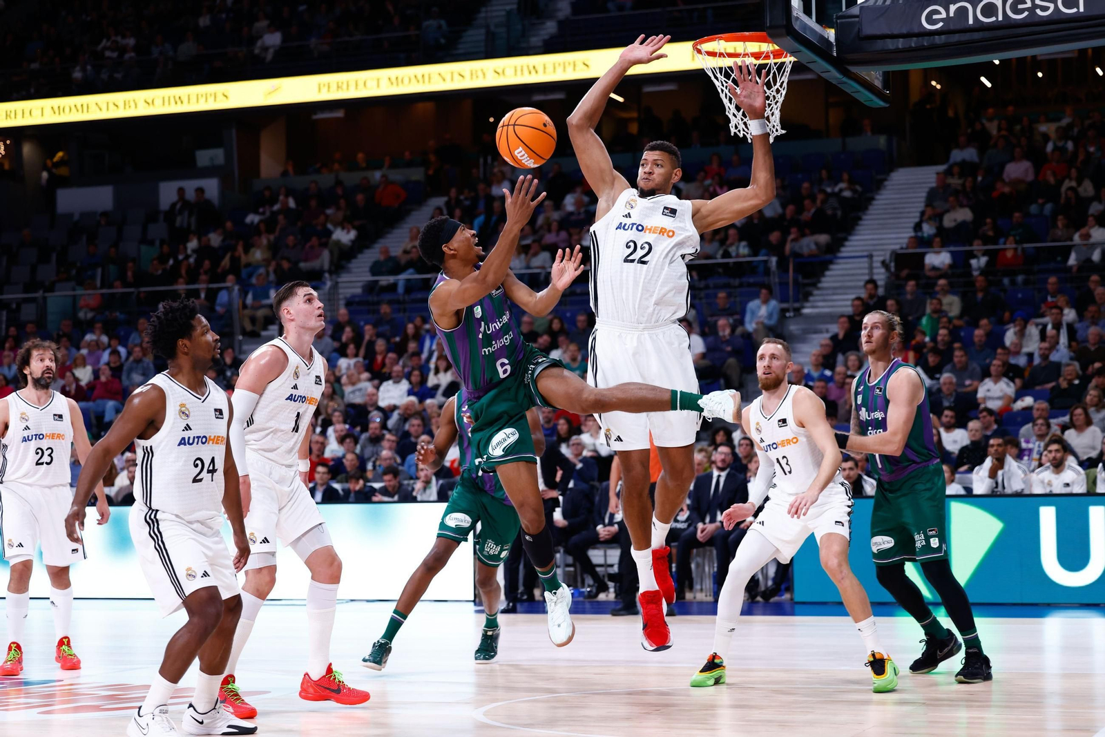 El Real Madrid-Unicaja, en fotos