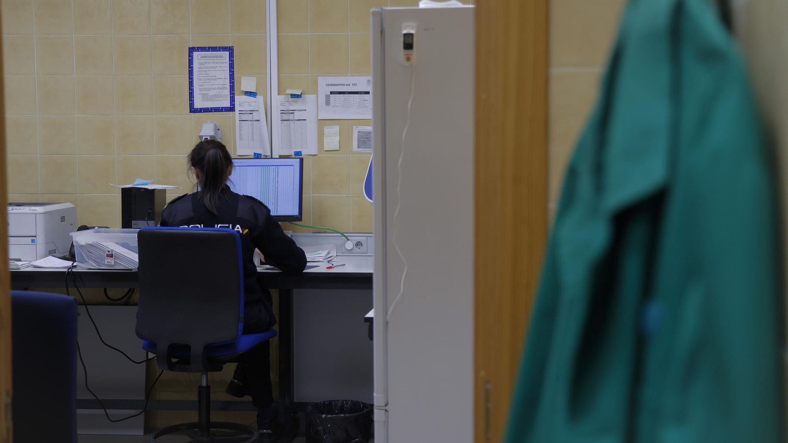 Trabajos en el laboratorio.