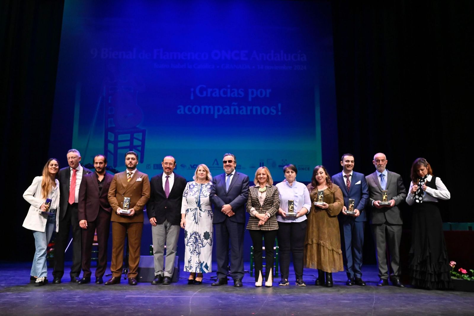 Imagen de archivo de la entrega de premios de la Bienal de Flamenco de la ONCE celebrada en 2024