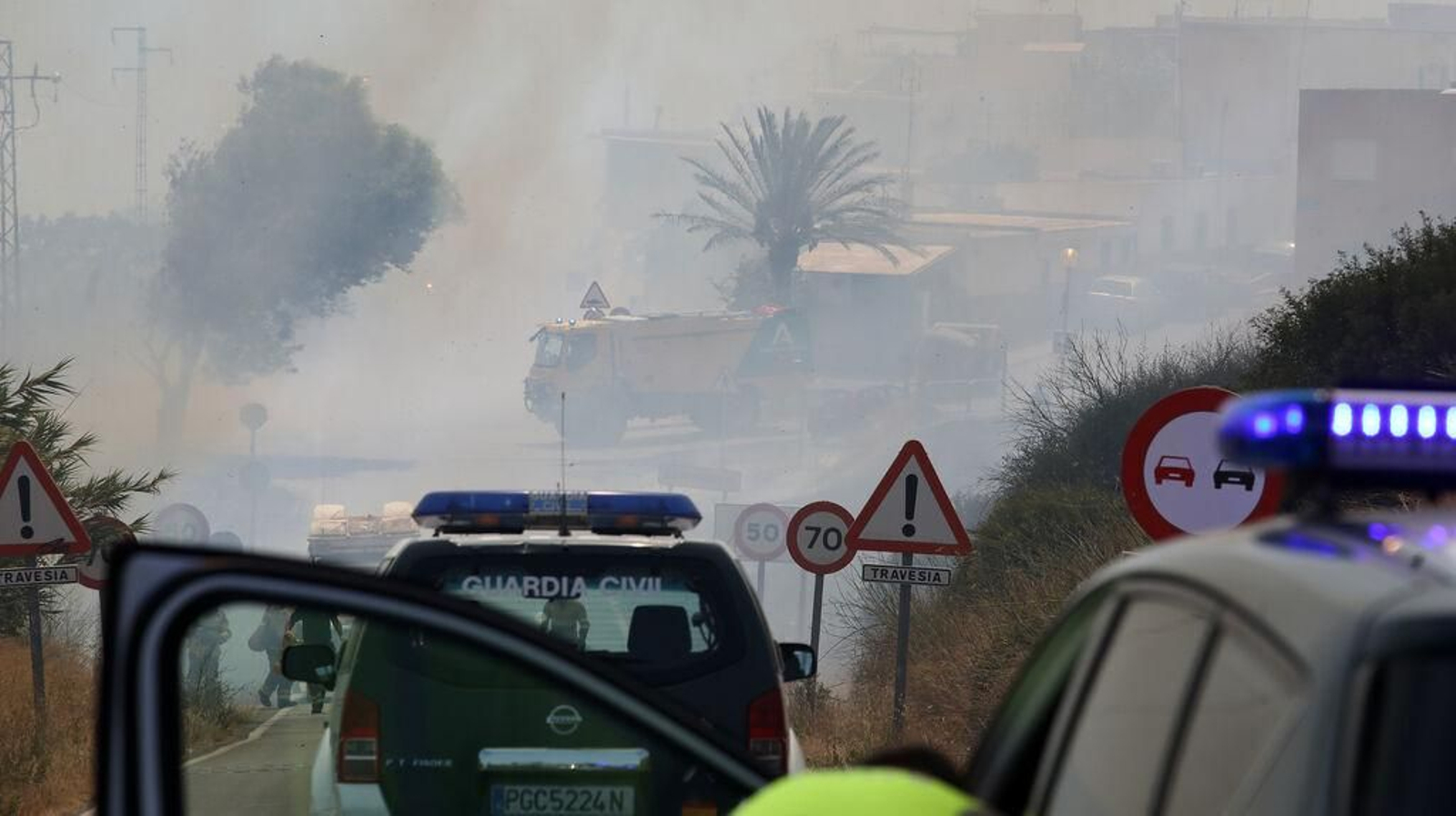 Grave incendio en la campiña de Jerez