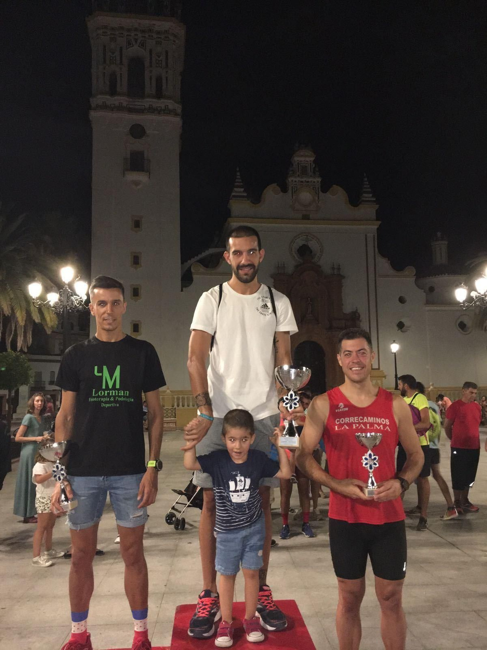 Uno de los podios de la prueba celebrada en la localidad condal.