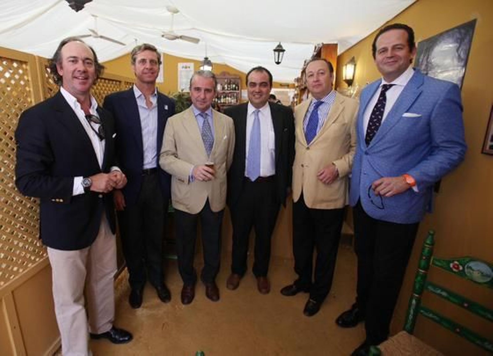 Felipe Díez Domecq,  Francisco Martel, Mariano Ruiz Pérez, David Fernández, Alvaro Rico y Michi Primo de Rivera.

Foto: Vanesa Lobo