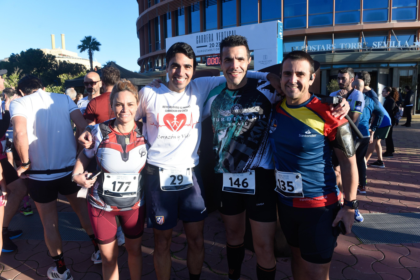 Imágenes de la I Carrera Vertical Eurostars Torre Sevilla