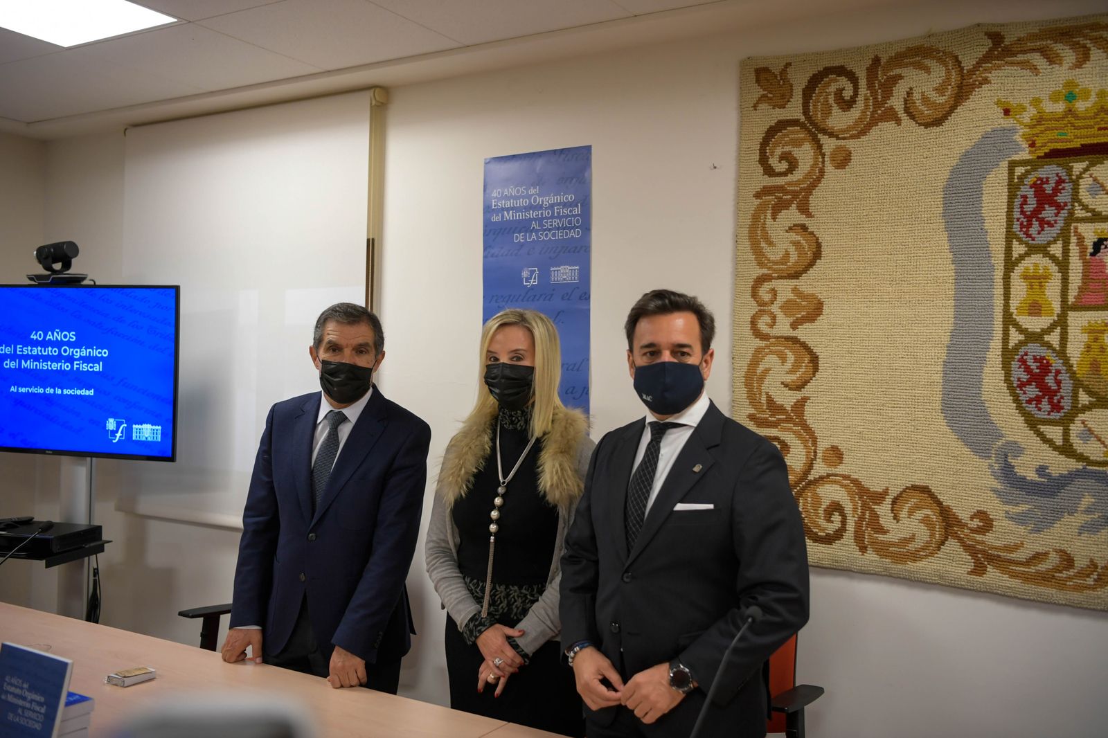 Un momento de acto de conmemoración de los 40 años del Estatuto Orgánico de la Fiscalía.