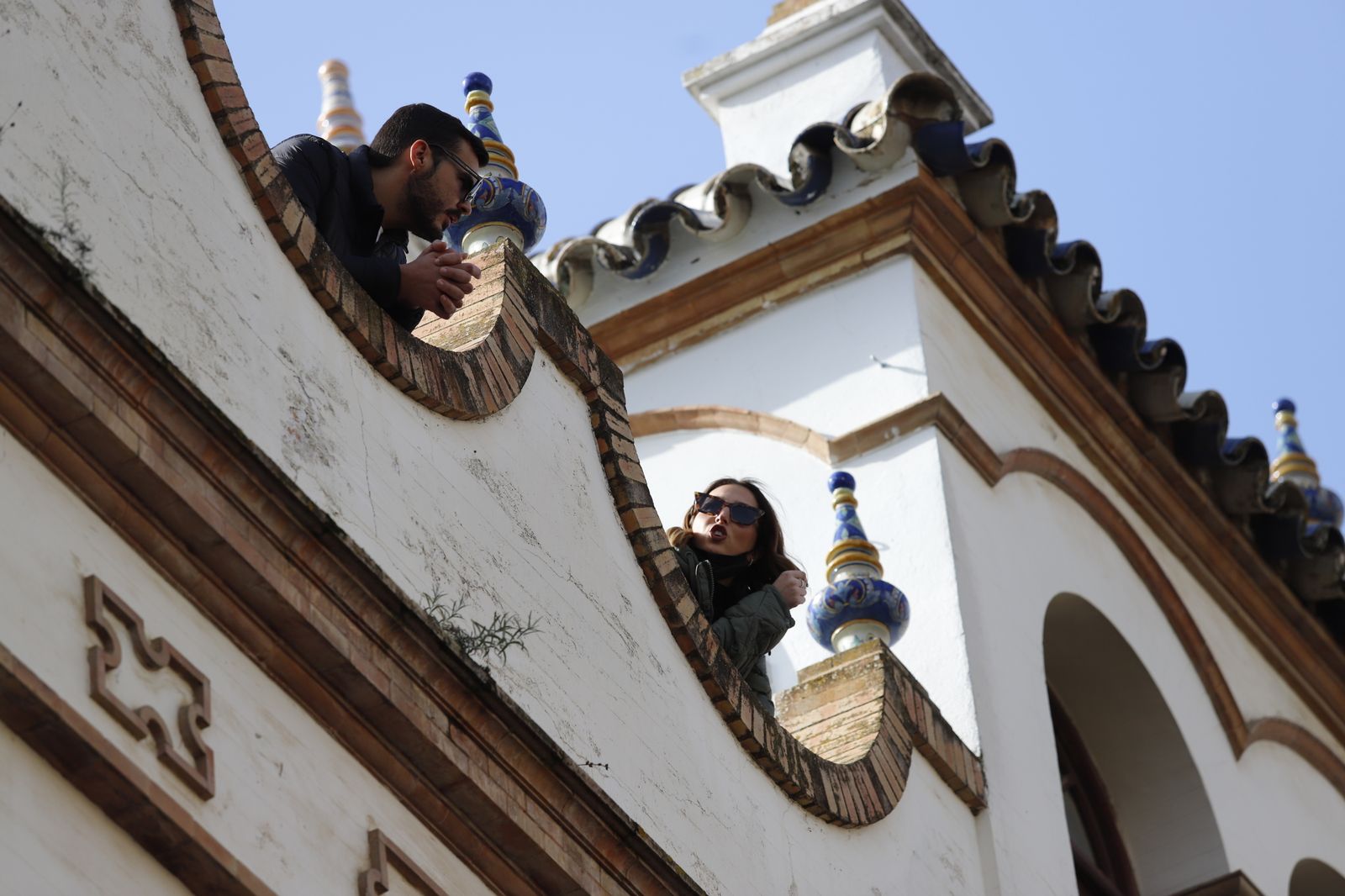 Imágenes del ambiente en la procesión de San Sebastián en Huelva